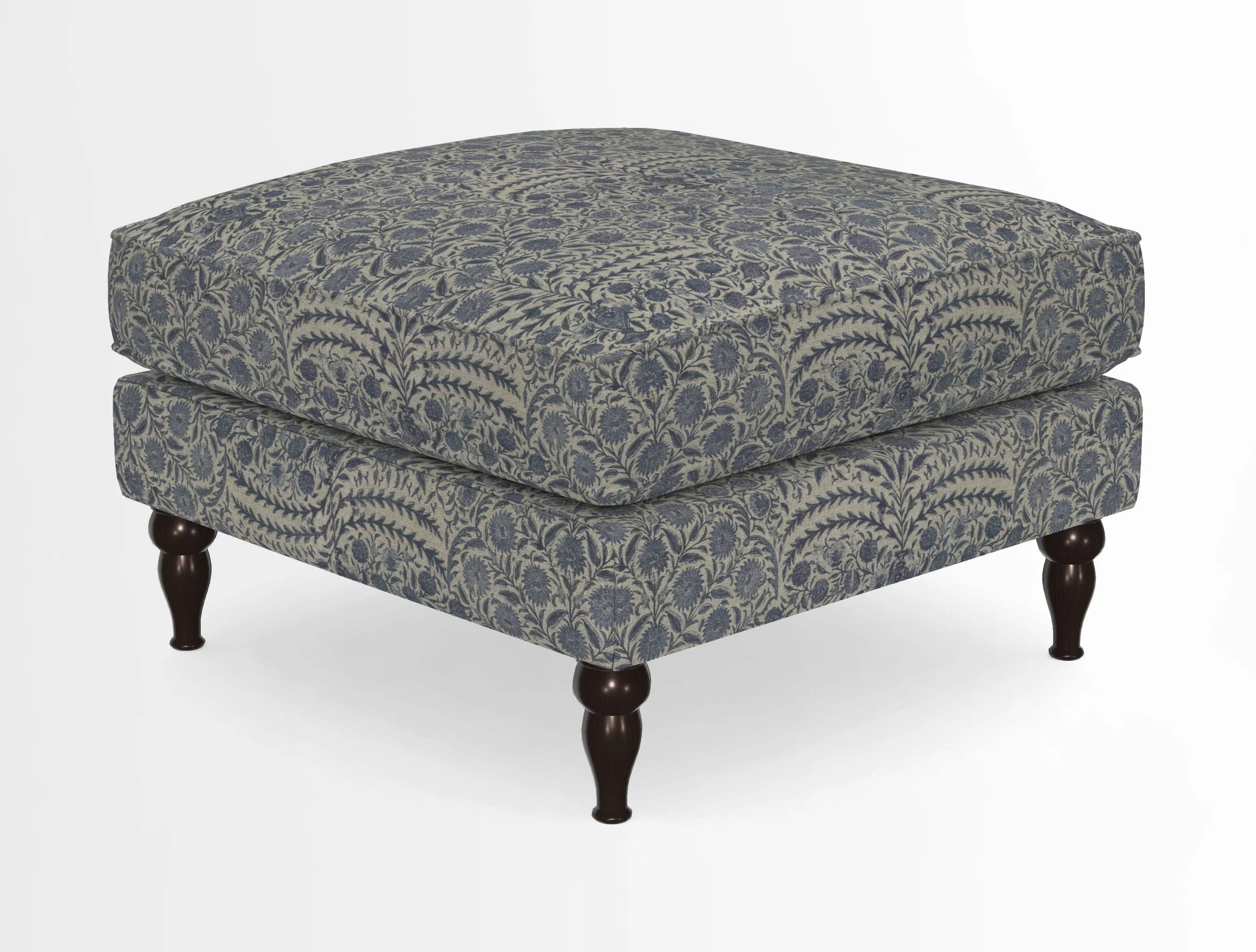 Cooksbridge Standard Footstool in Two Tone Plain Biscuit