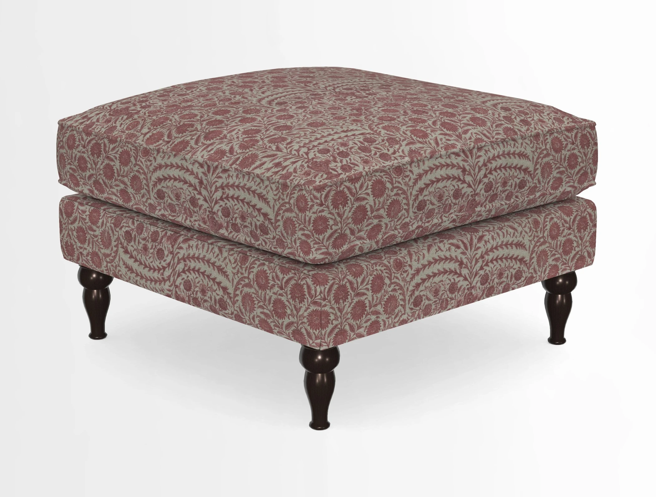 Cooksbridge Standard Footstool in Two Tone Plain Biscuit