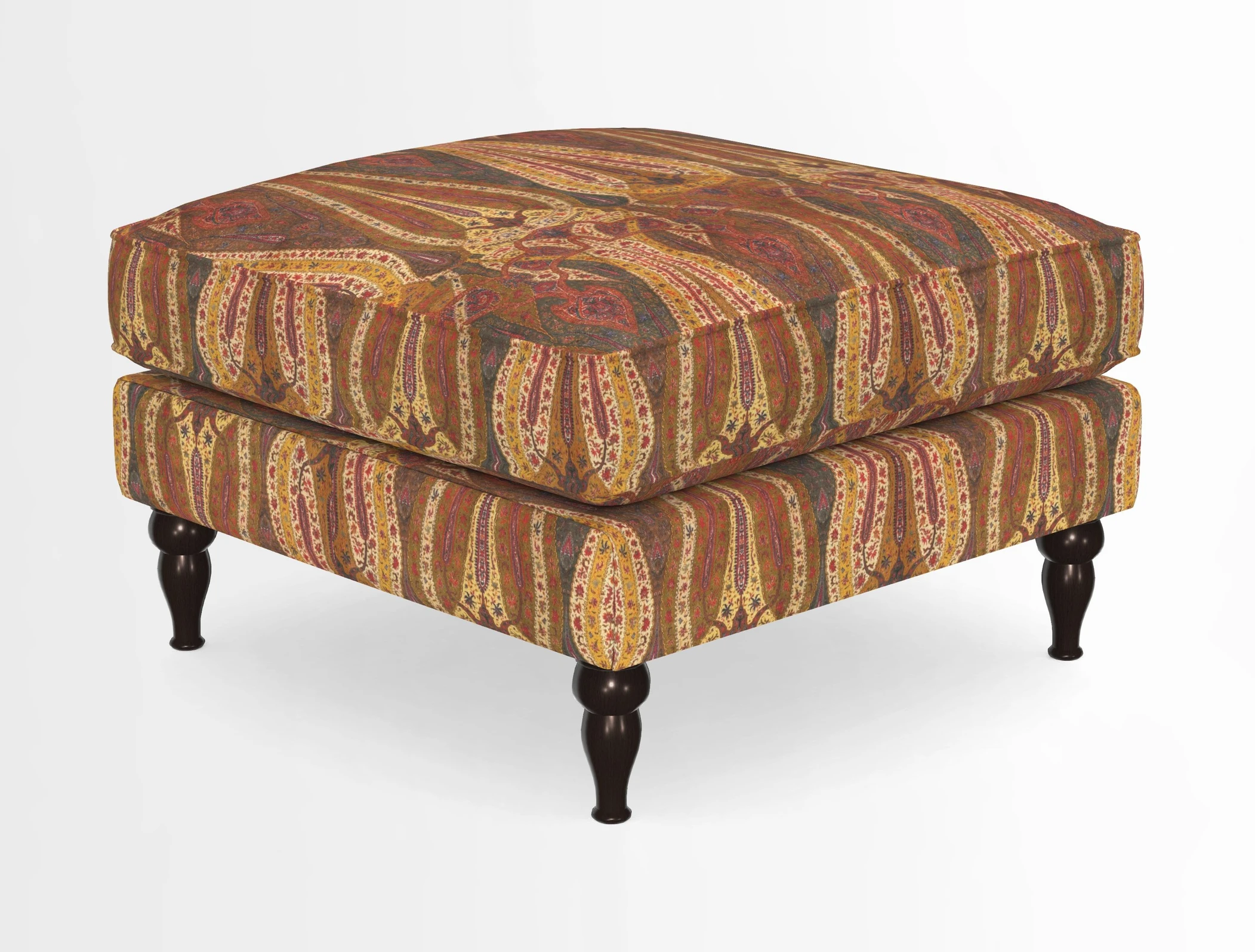 Cooksbridge Standard Footstool in Two Tone Plain Biscuit