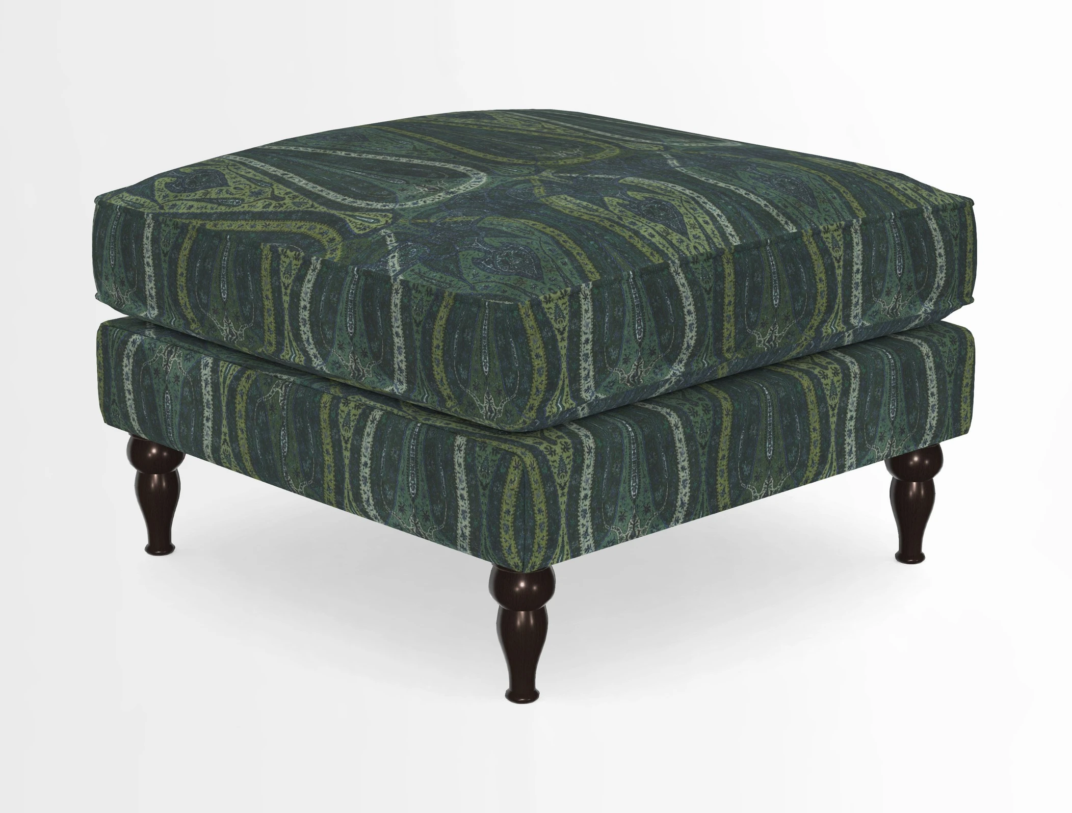Cooksbridge Standard Footstool in Two Tone Plain Biscuit