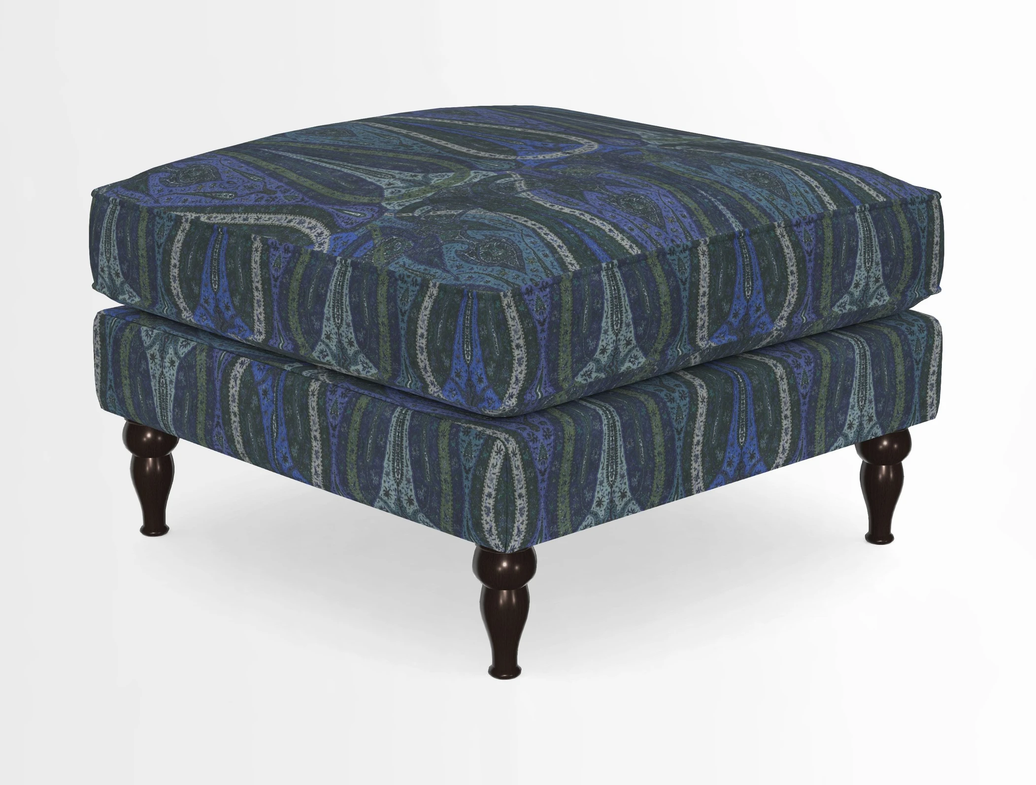 Cooksbridge Standard Footstool in Two Tone Plain Biscuit