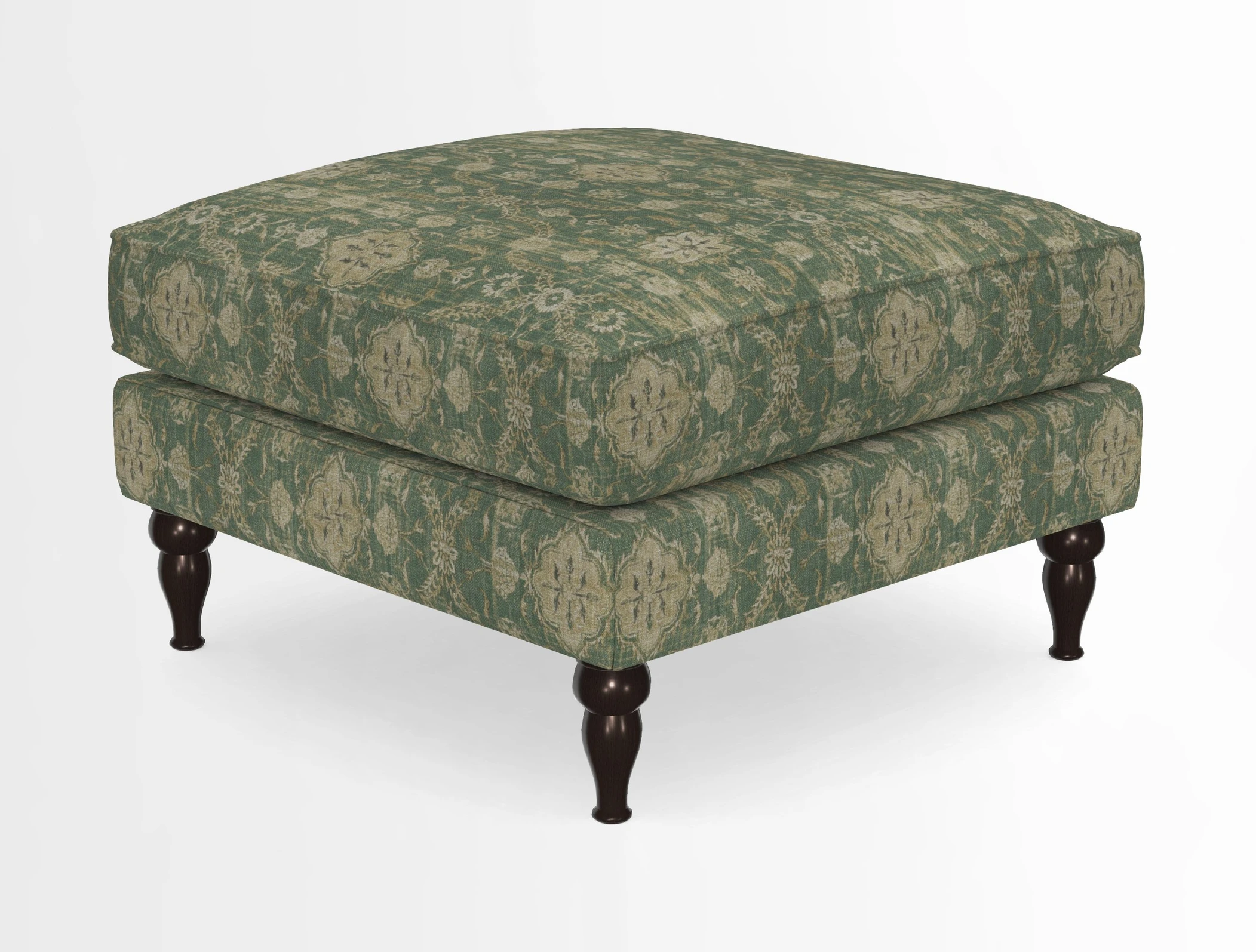Cooksbridge Standard Footstool in Two Tone Plain Biscuit