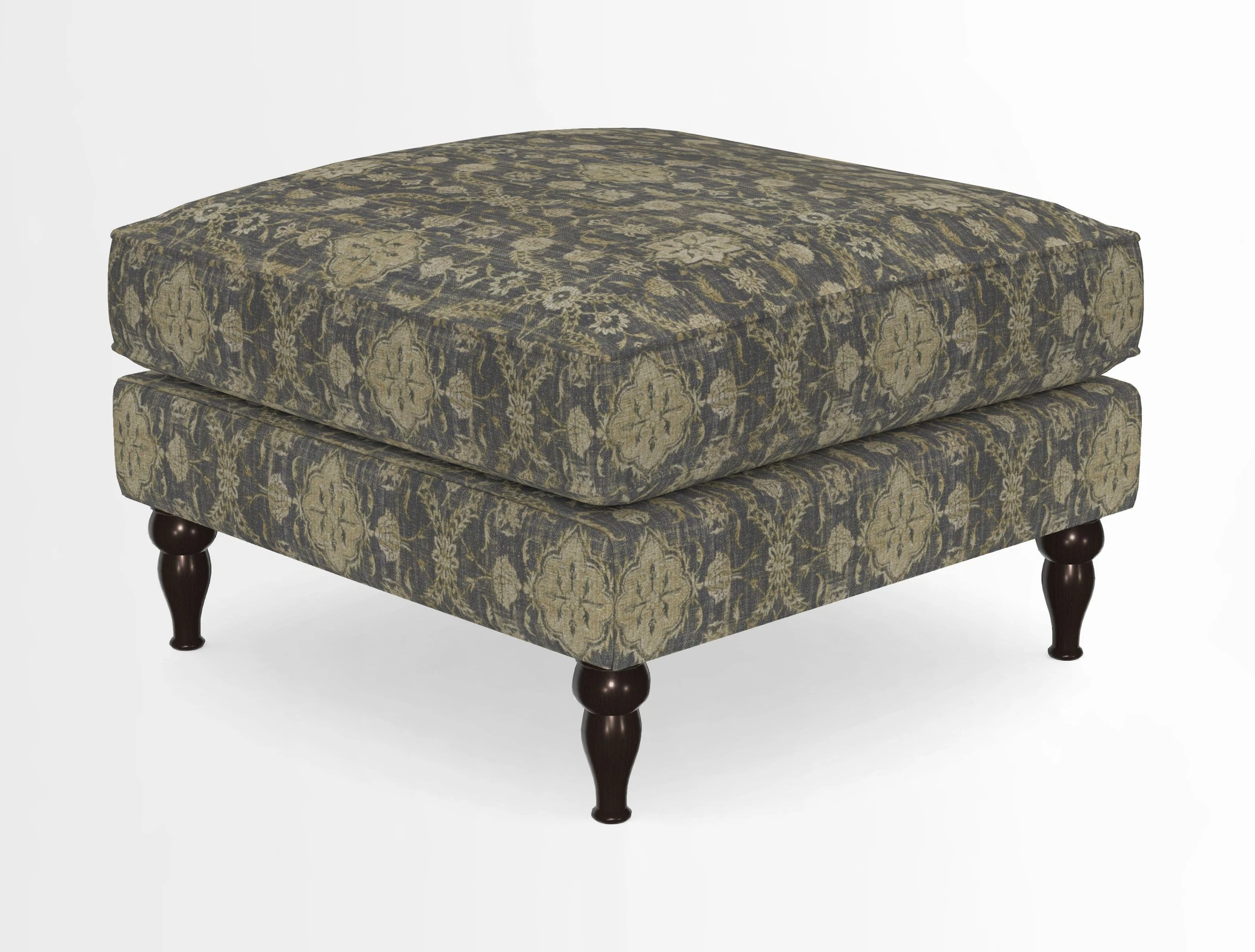 Cooksbridge Standard Footstool in Two Tone Plain Biscuit