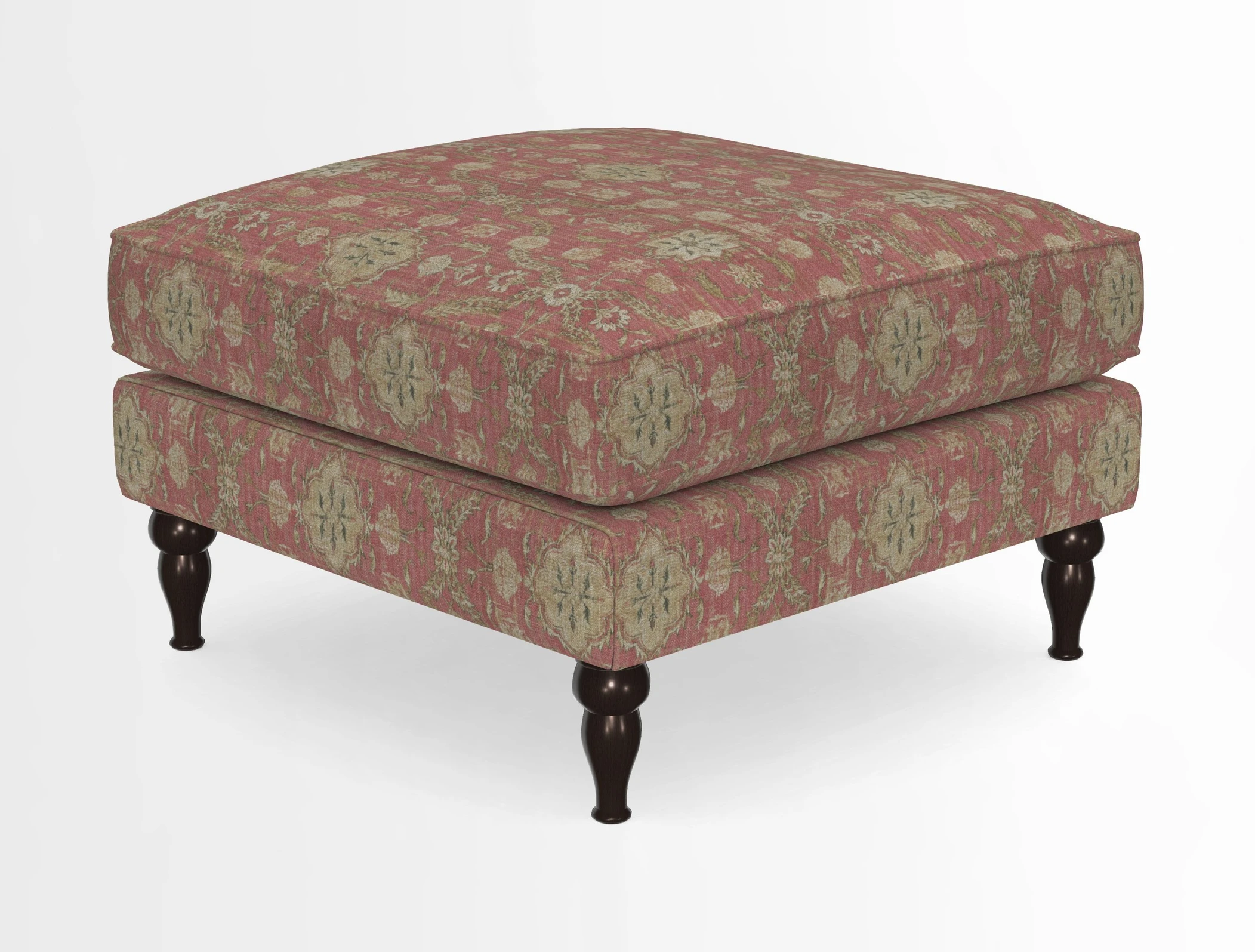 Cooksbridge Standard Footstool in Two Tone Plain Biscuit