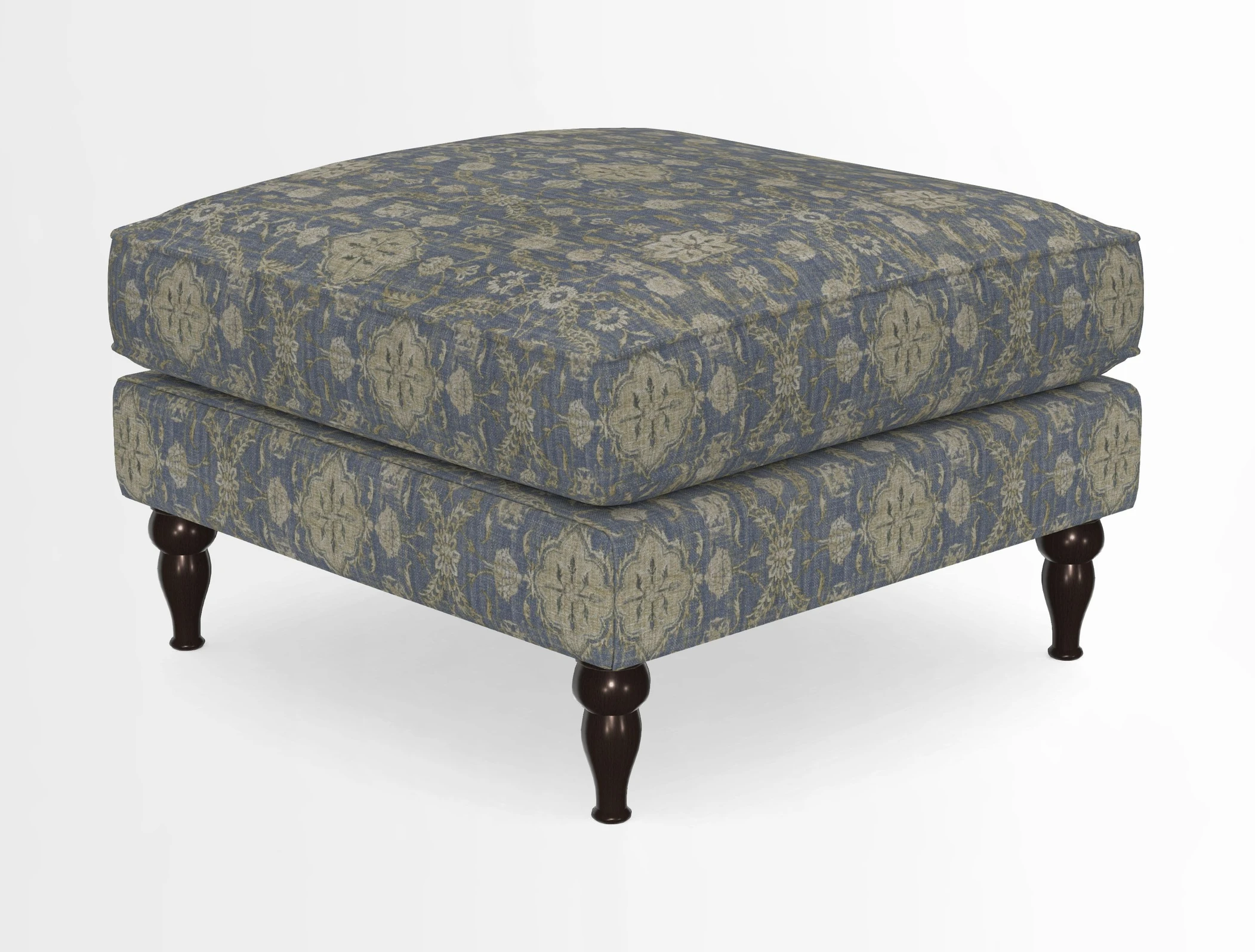 Cooksbridge Standard Footstool in Two Tone Plain Biscuit
