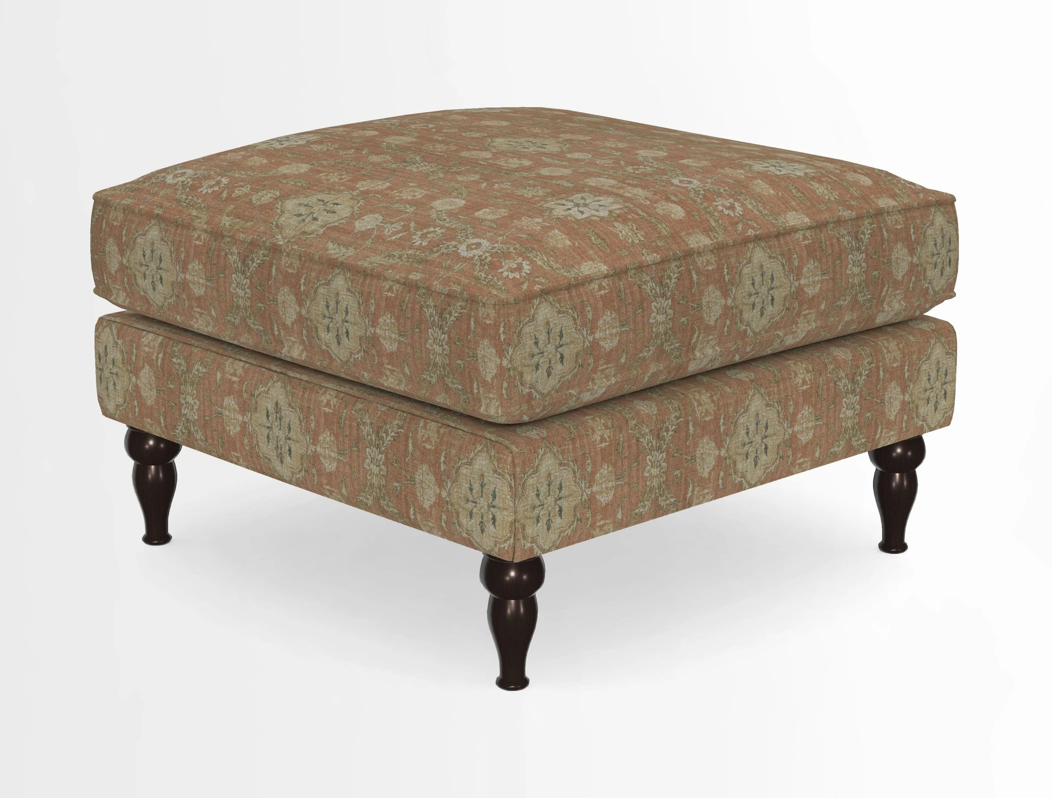 Cooksbridge Standard Footstool in Two Tone Plain Biscuit