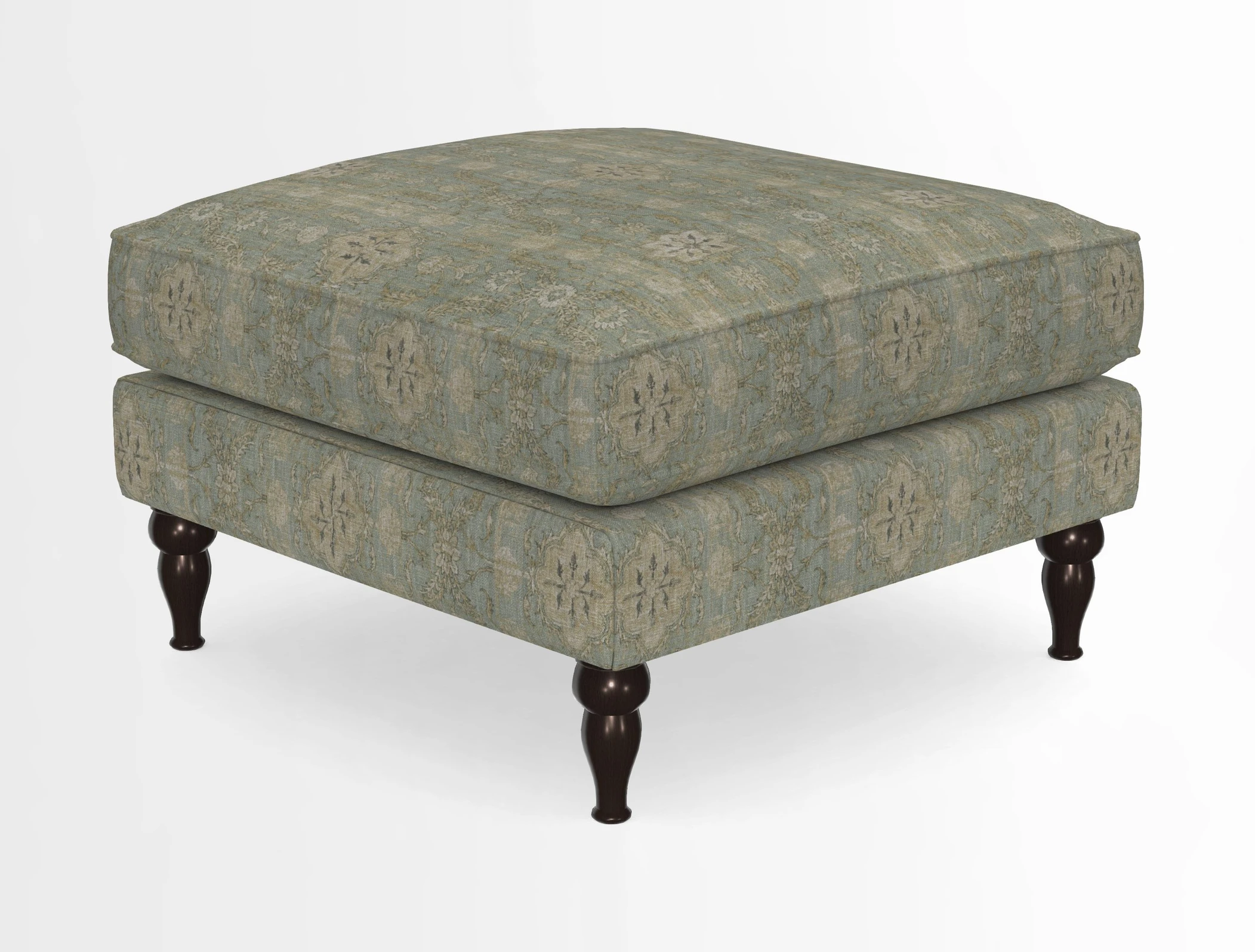 Cooksbridge Standard Footstool in Two Tone Plain Biscuit