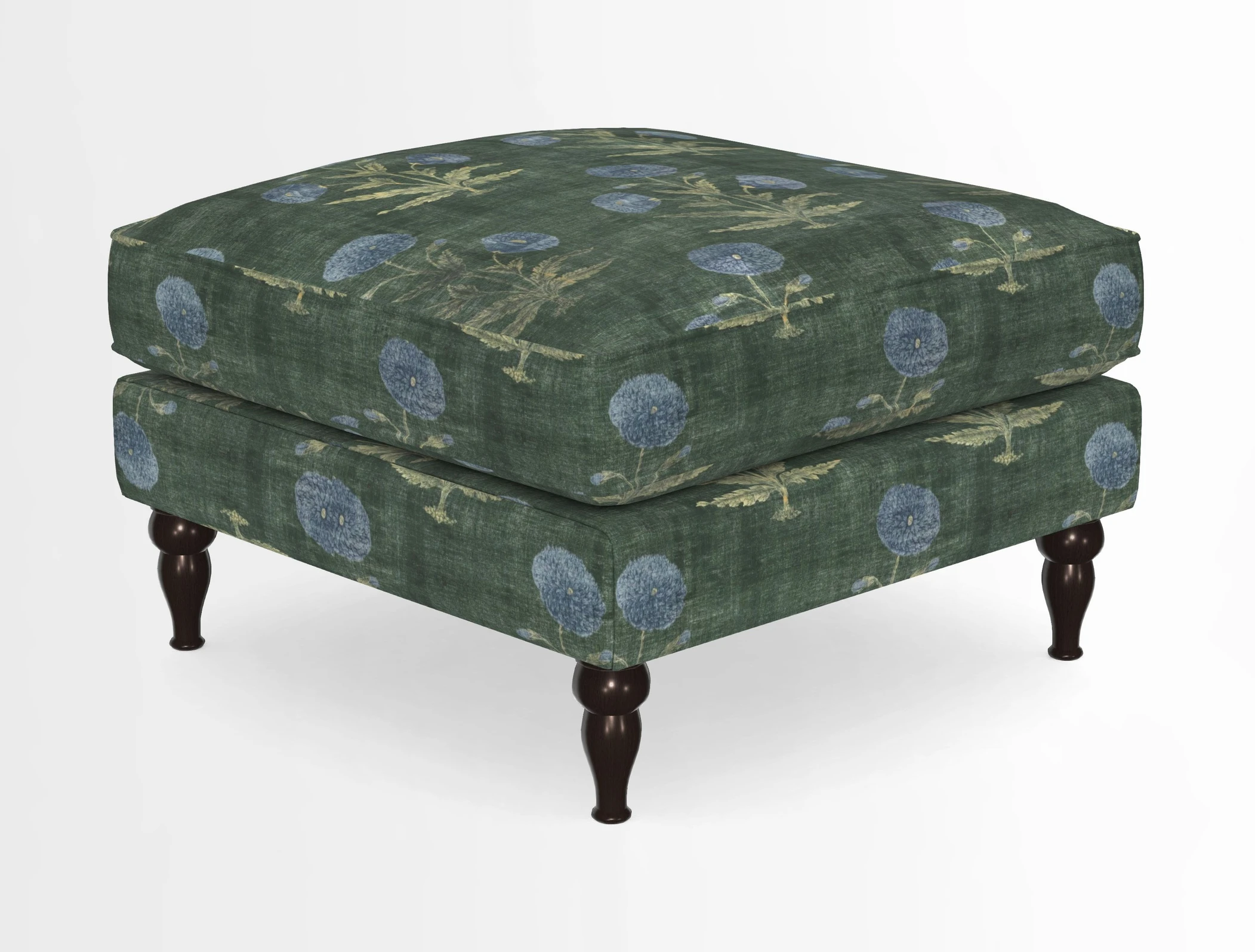 Cooksbridge Standard Footstool in Two Tone Plain Biscuit