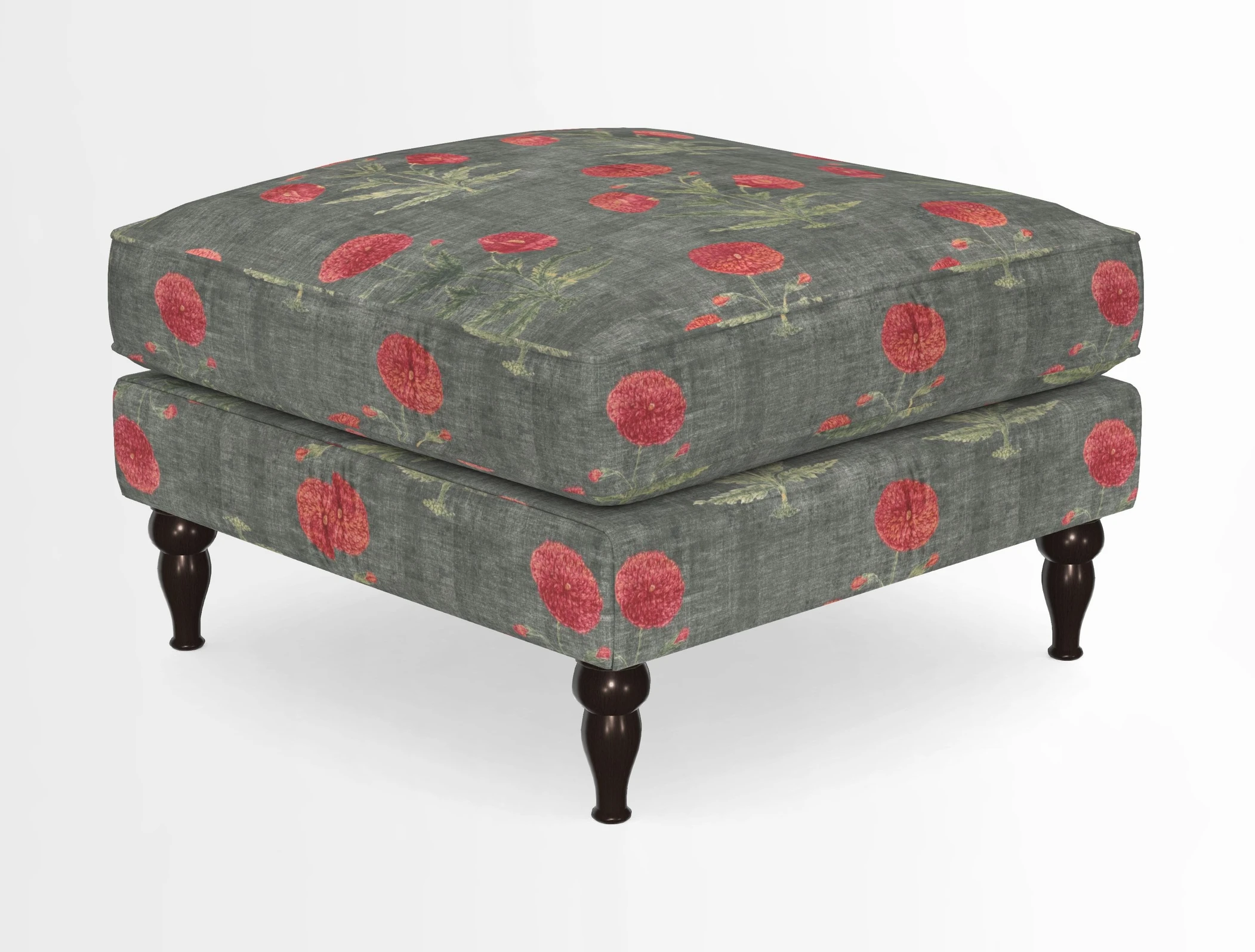 Cooksbridge Standard Footstool in Two Tone Plain Biscuit