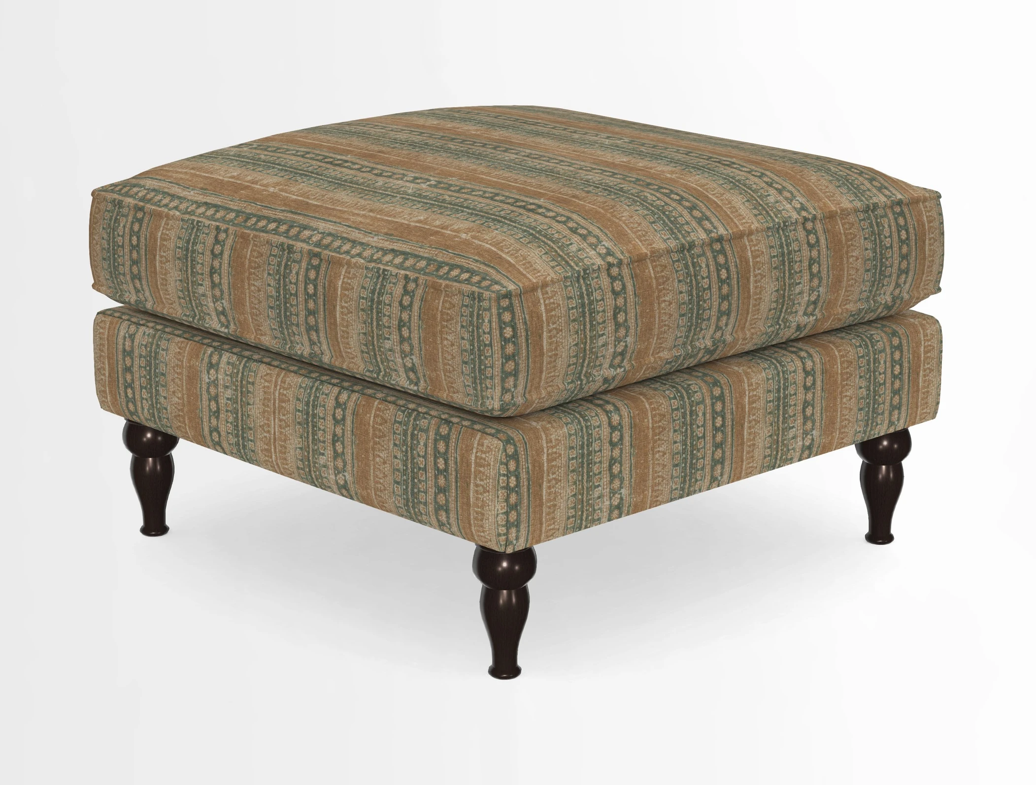 Cooksbridge Standard Footstool in Two Tone Plain Biscuit