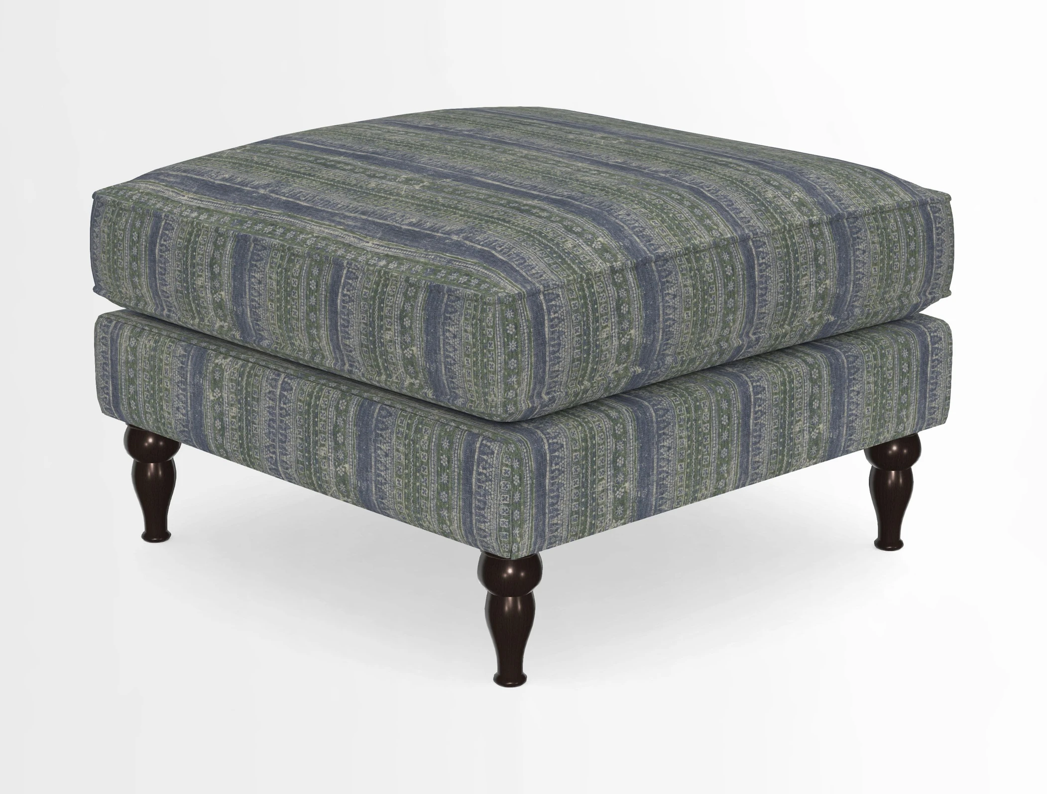 Cooksbridge Standard Footstool in Two Tone Plain Biscuit