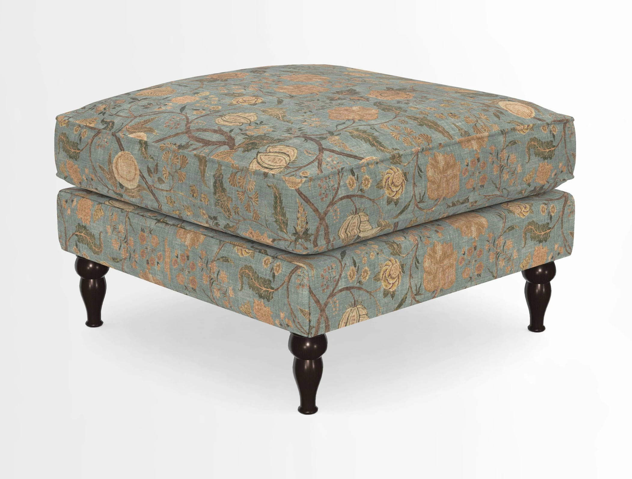 Cooksbridge Standard Footstool in Two Tone Plain Biscuit