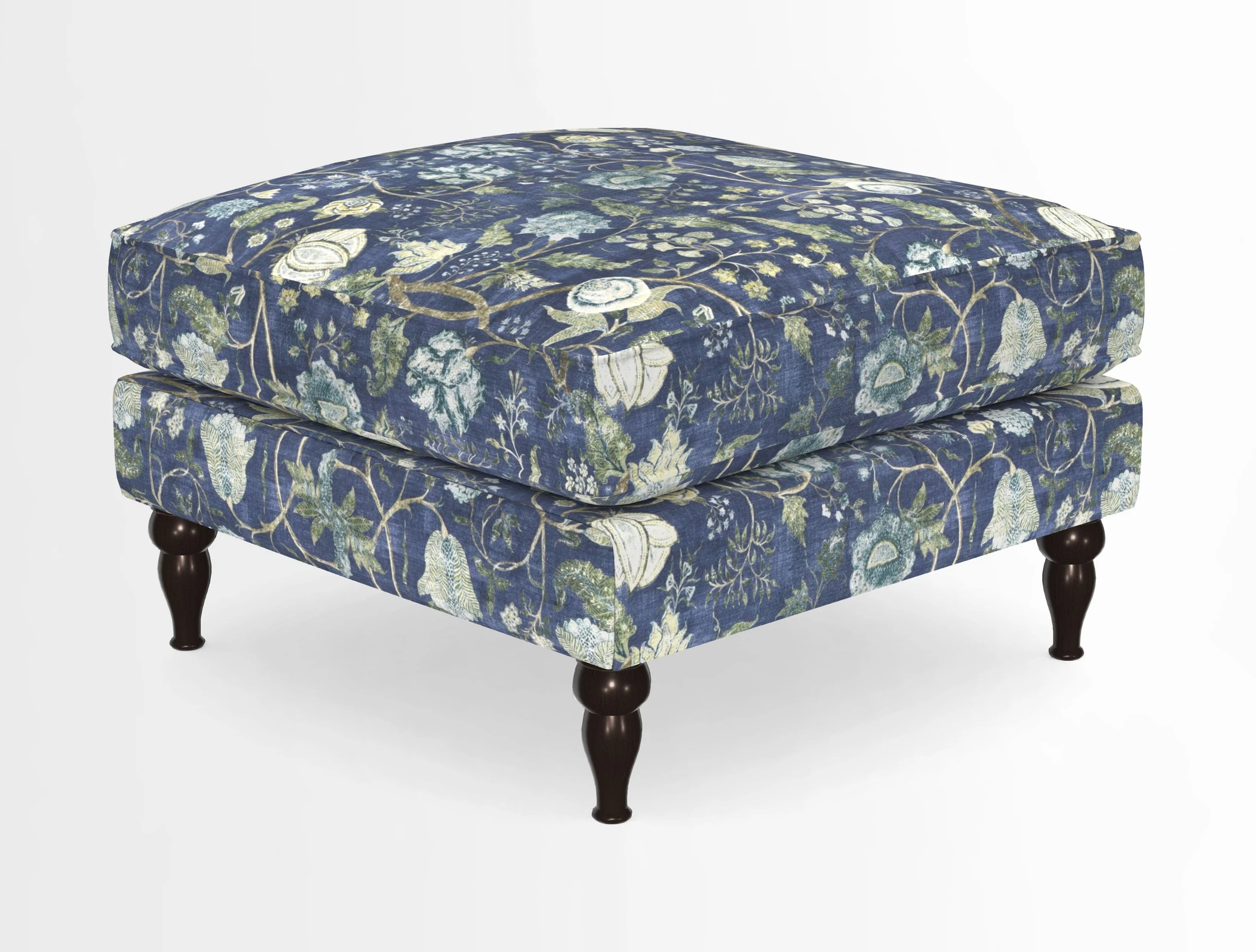 Cooksbridge Standard Footstool in Two Tone Plain Biscuit