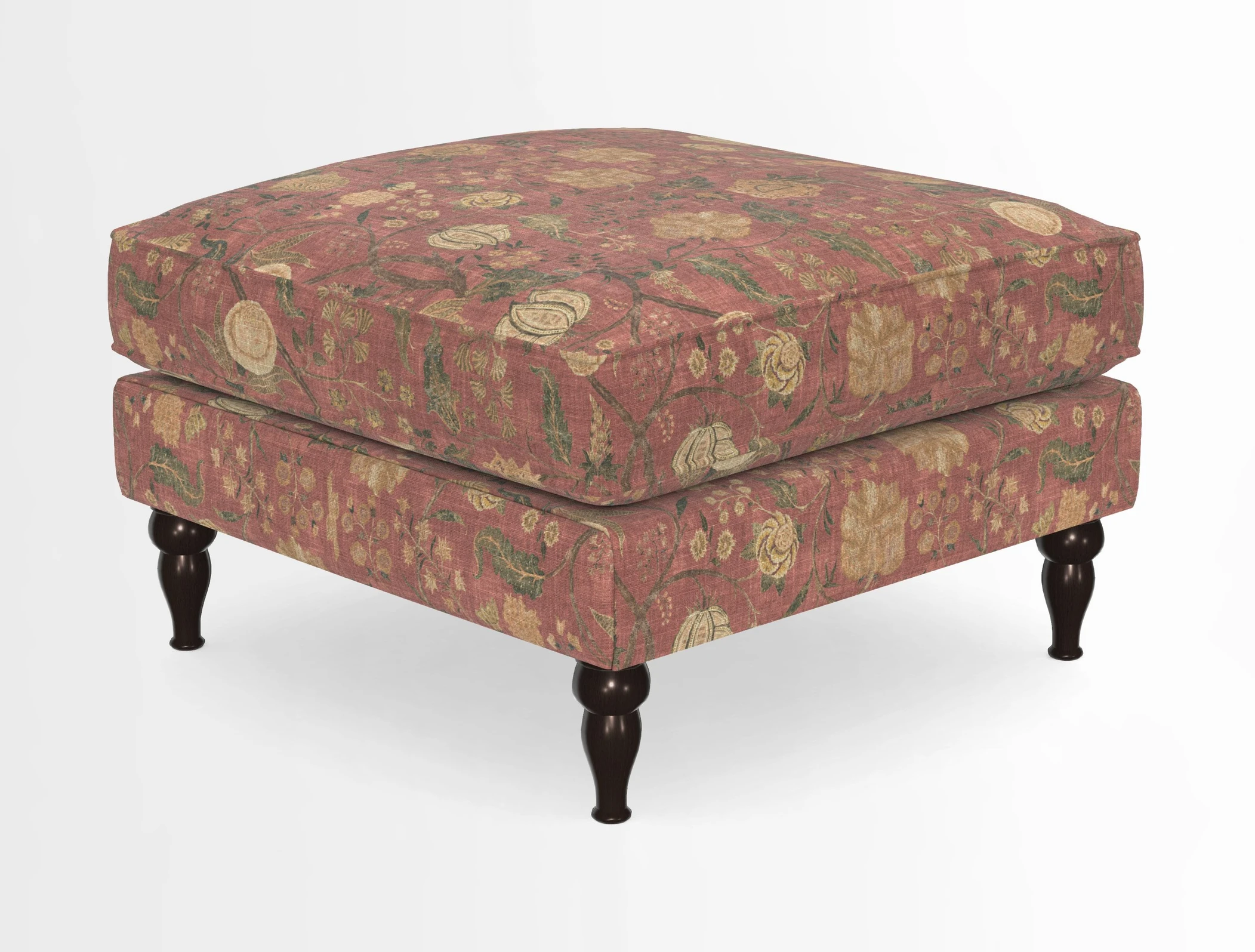 Cooksbridge Standard Footstool in Two Tone Plain Biscuit
