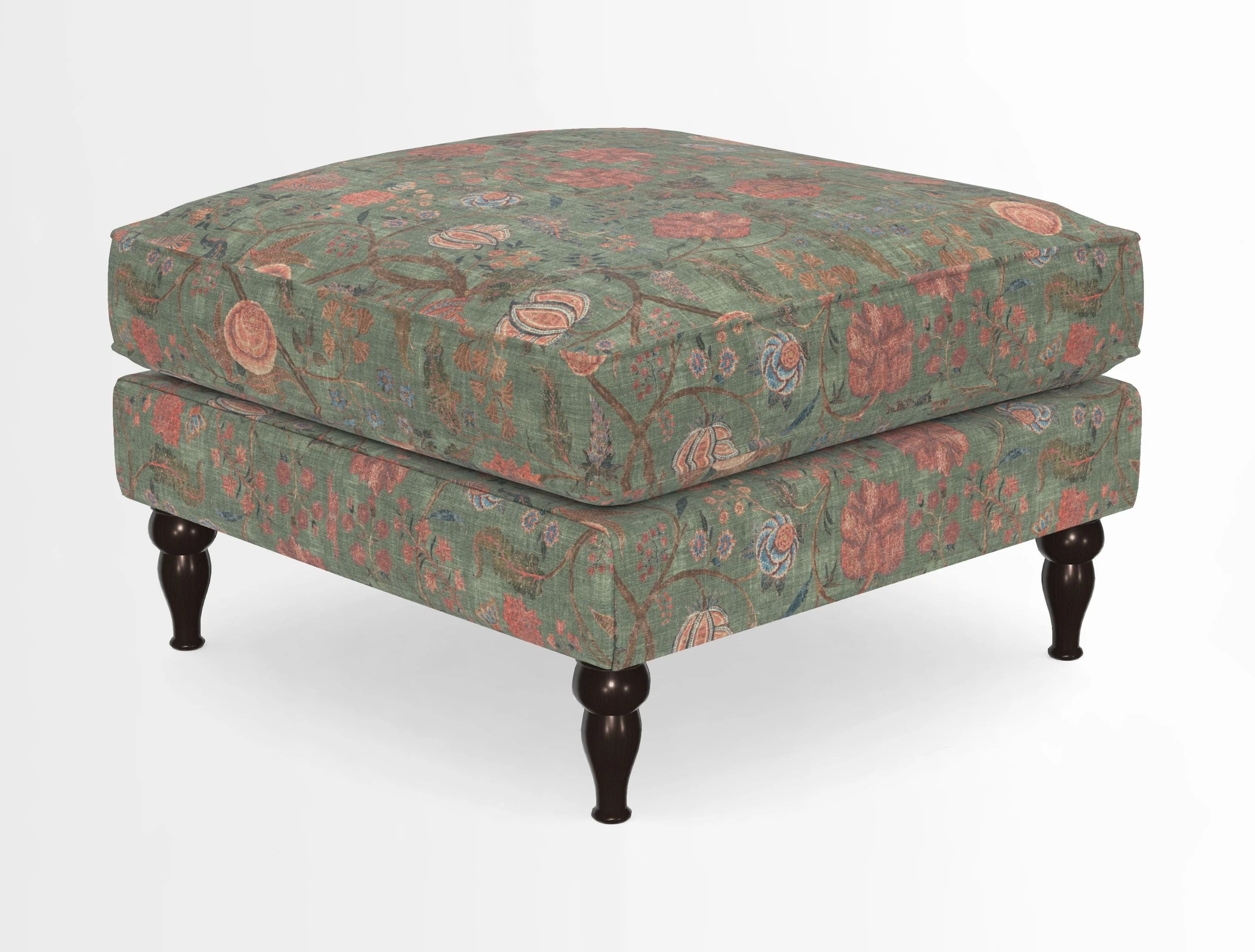 Cooksbridge Standard Footstool in Two Tone Plain Biscuit