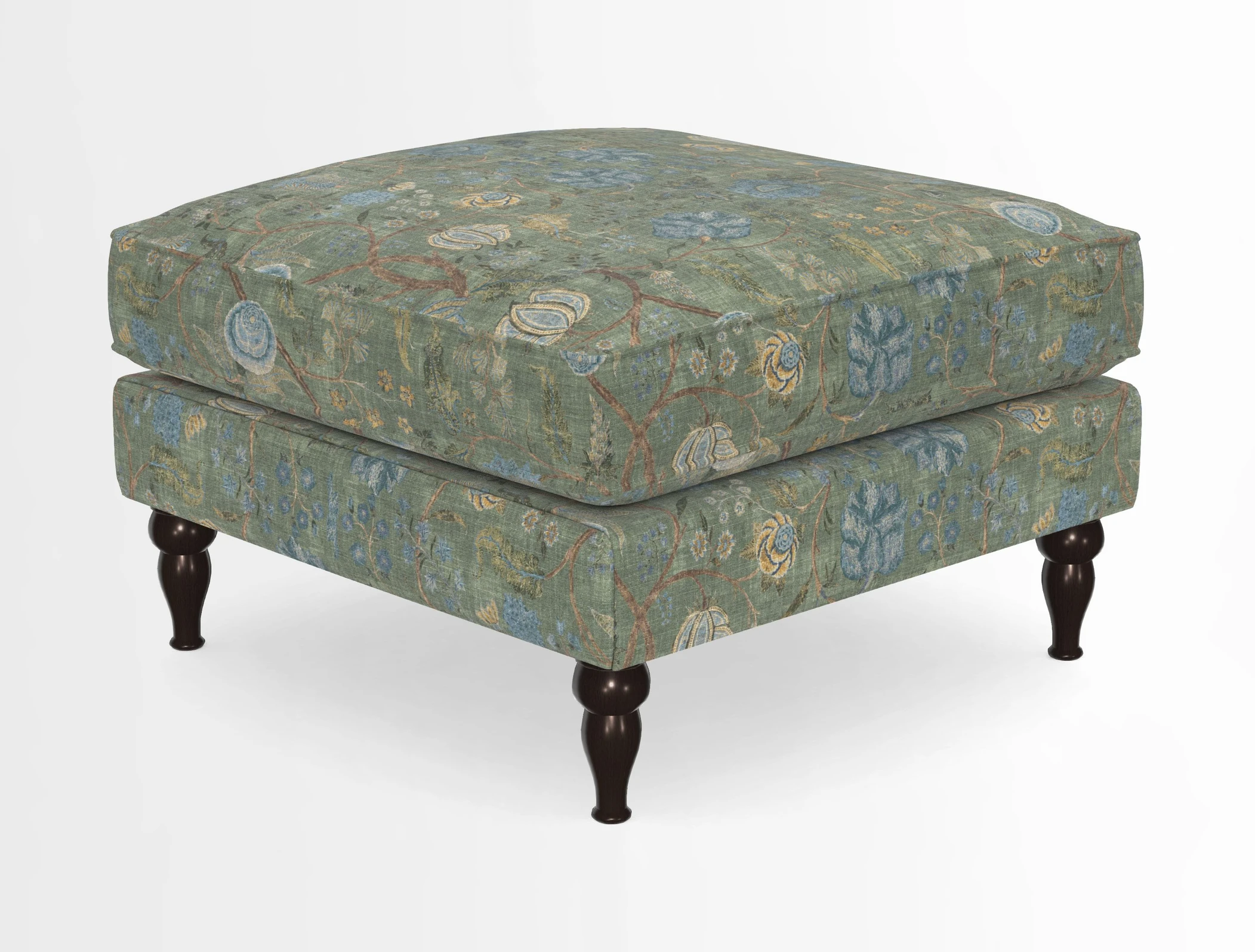 Cooksbridge Standard Footstool in Two Tone Plain Biscuit