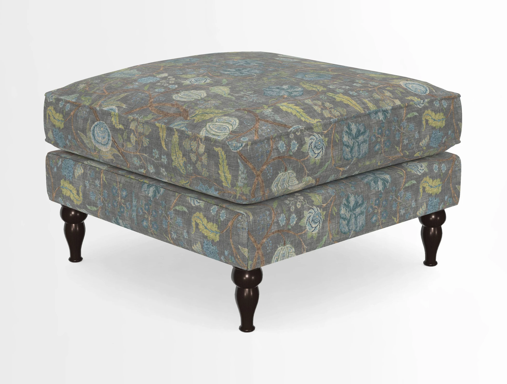 Cooksbridge Standard Footstool in Two Tone Plain Biscuit