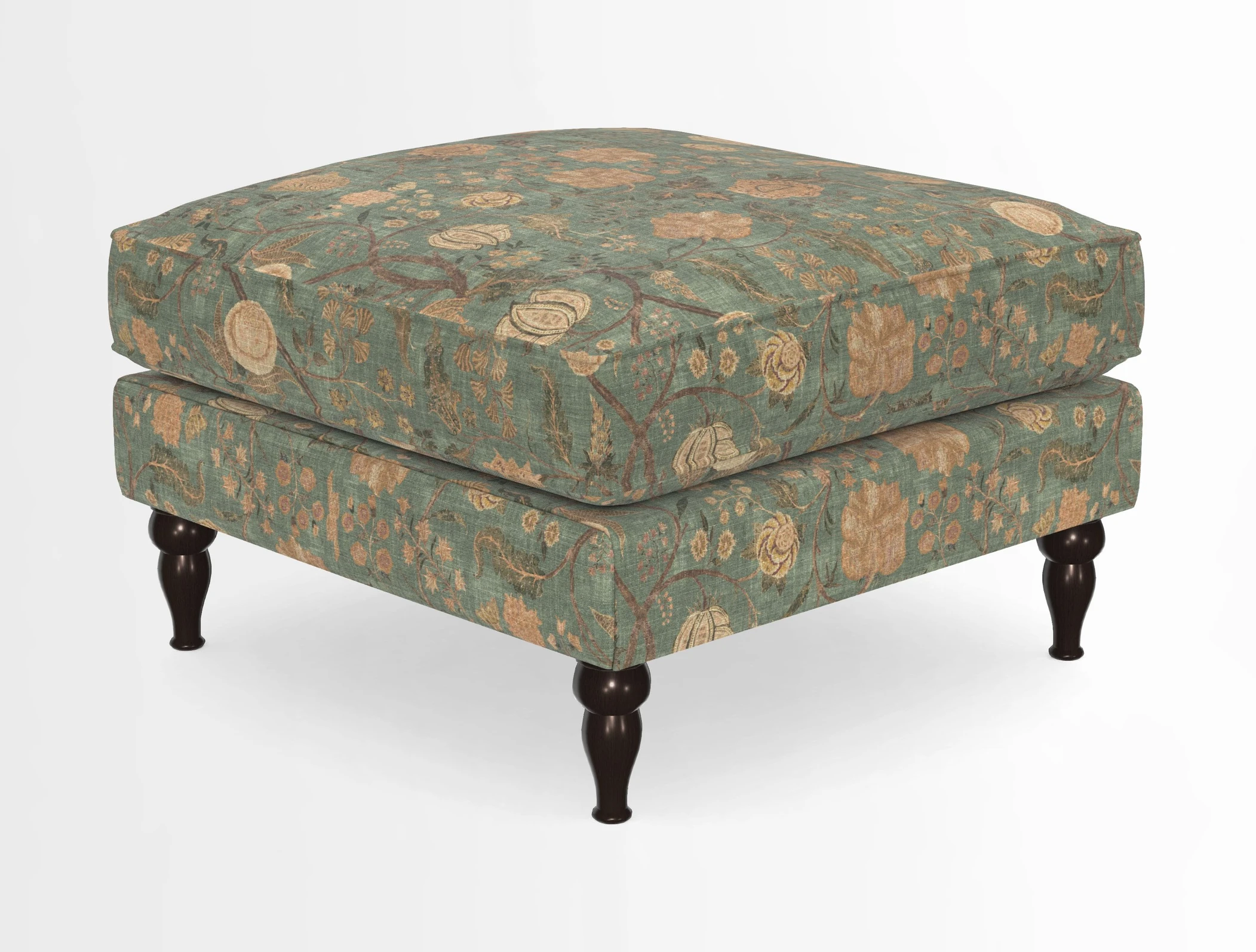 Cooksbridge Standard Footstool in Two Tone Plain Biscuit