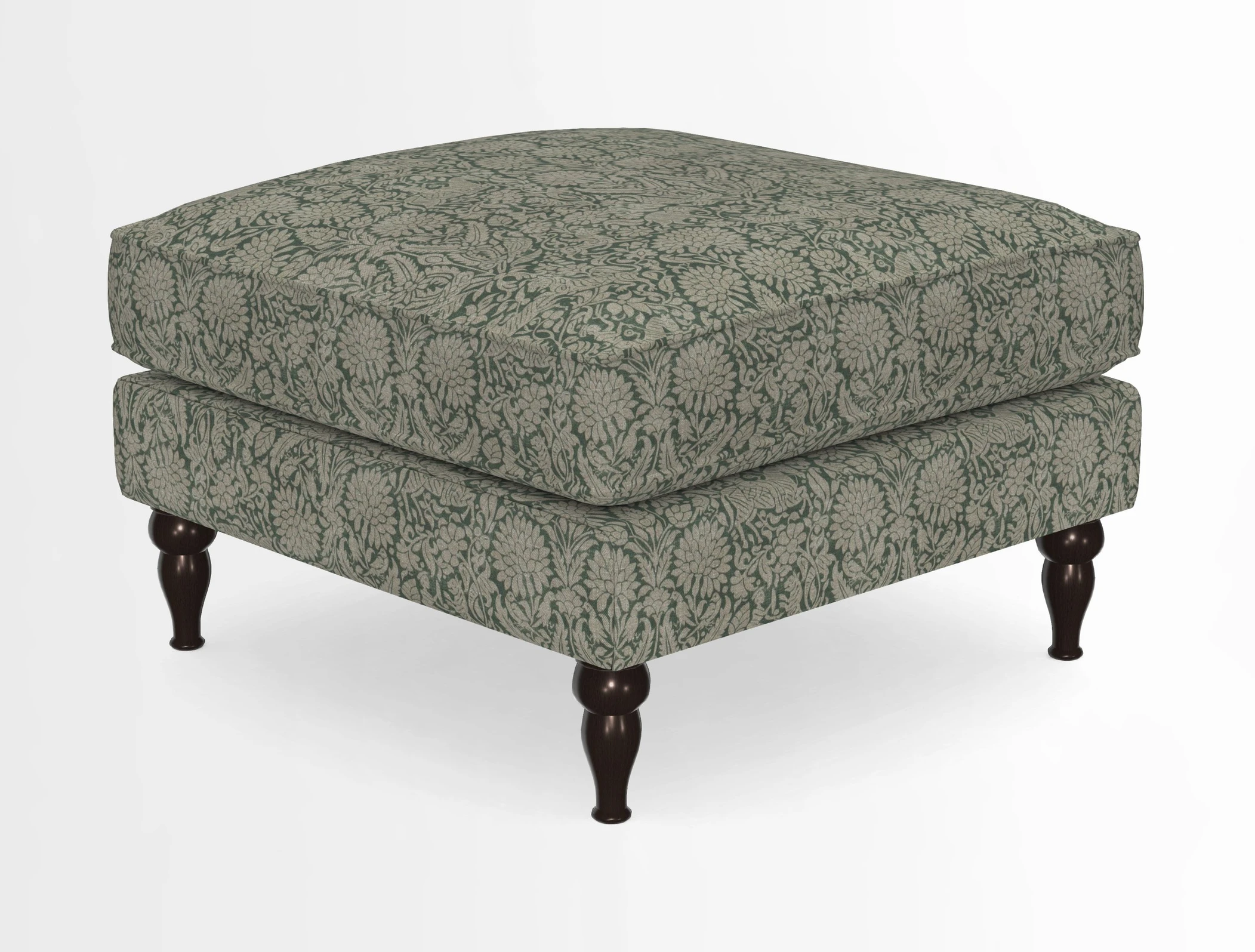Cooksbridge Standard Footstool in Two Tone Plain Biscuit