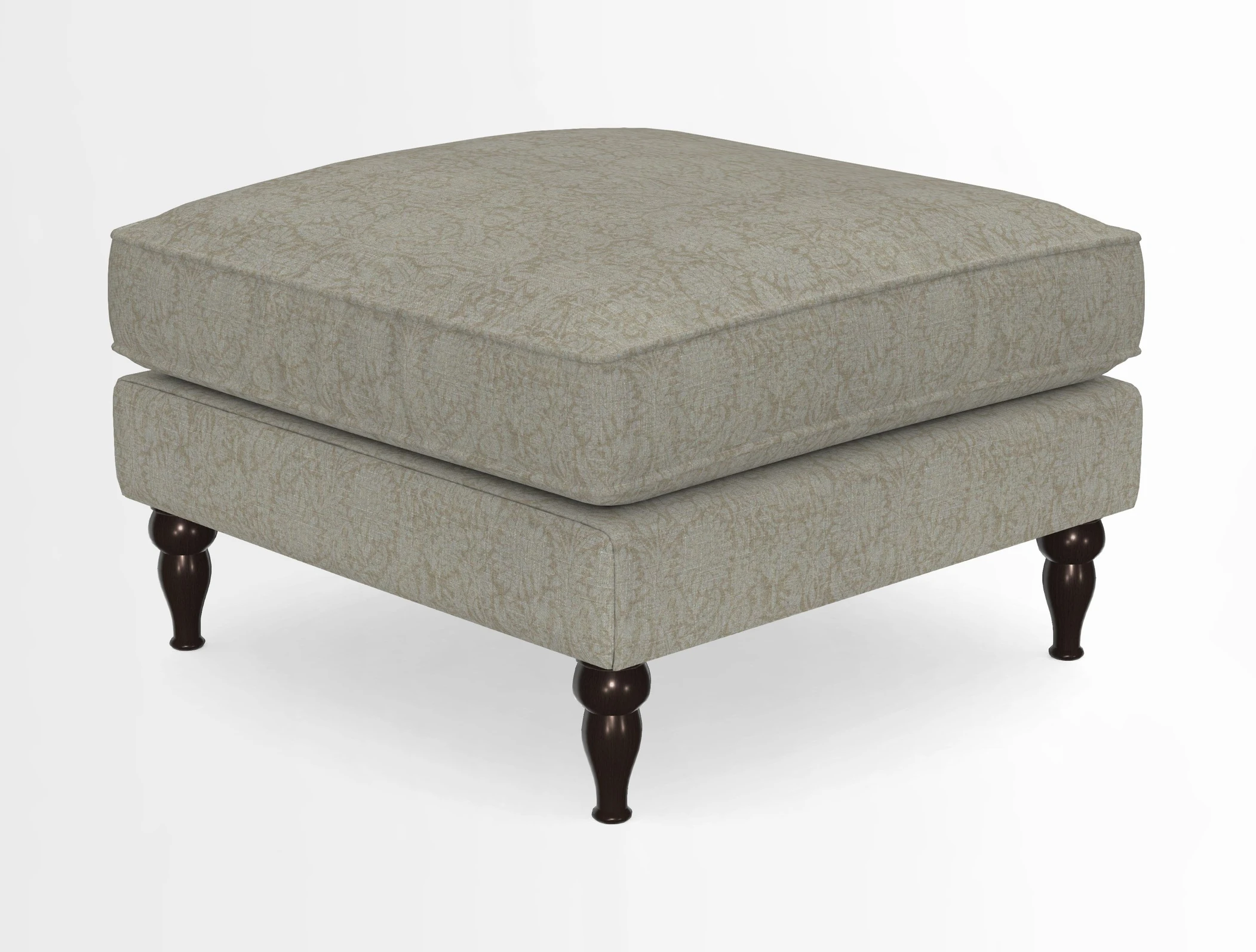 Cooksbridge Standard Footstool in Two Tone Plain Biscuit