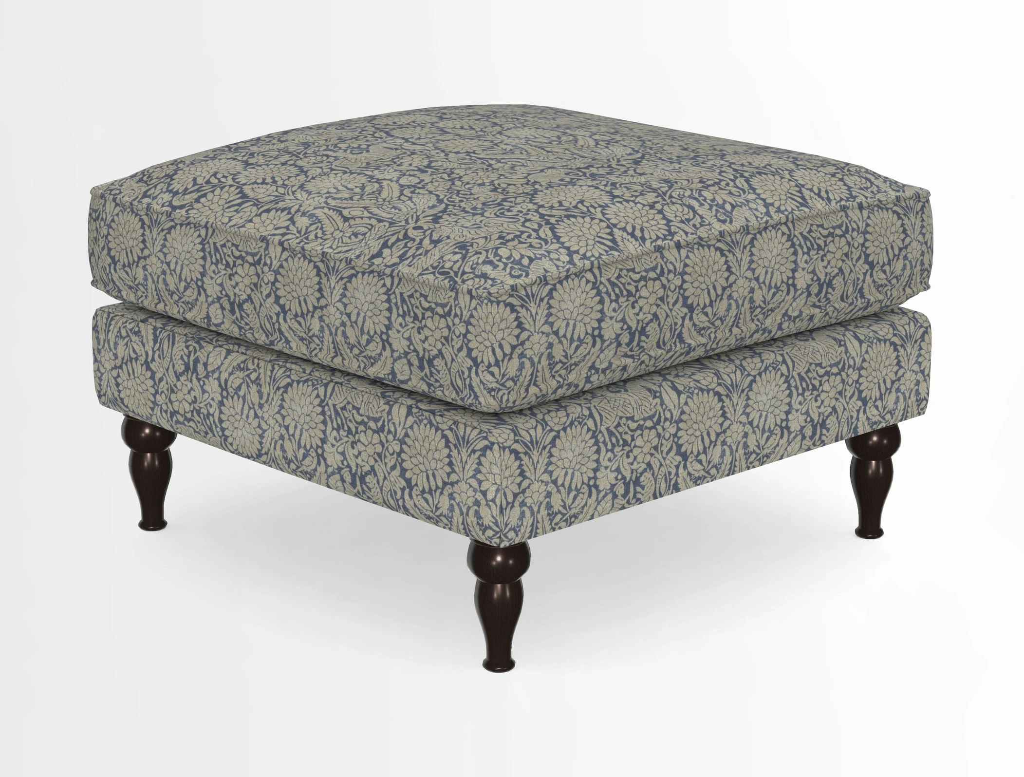 Cooksbridge Standard Footstool in Two Tone Plain Biscuit