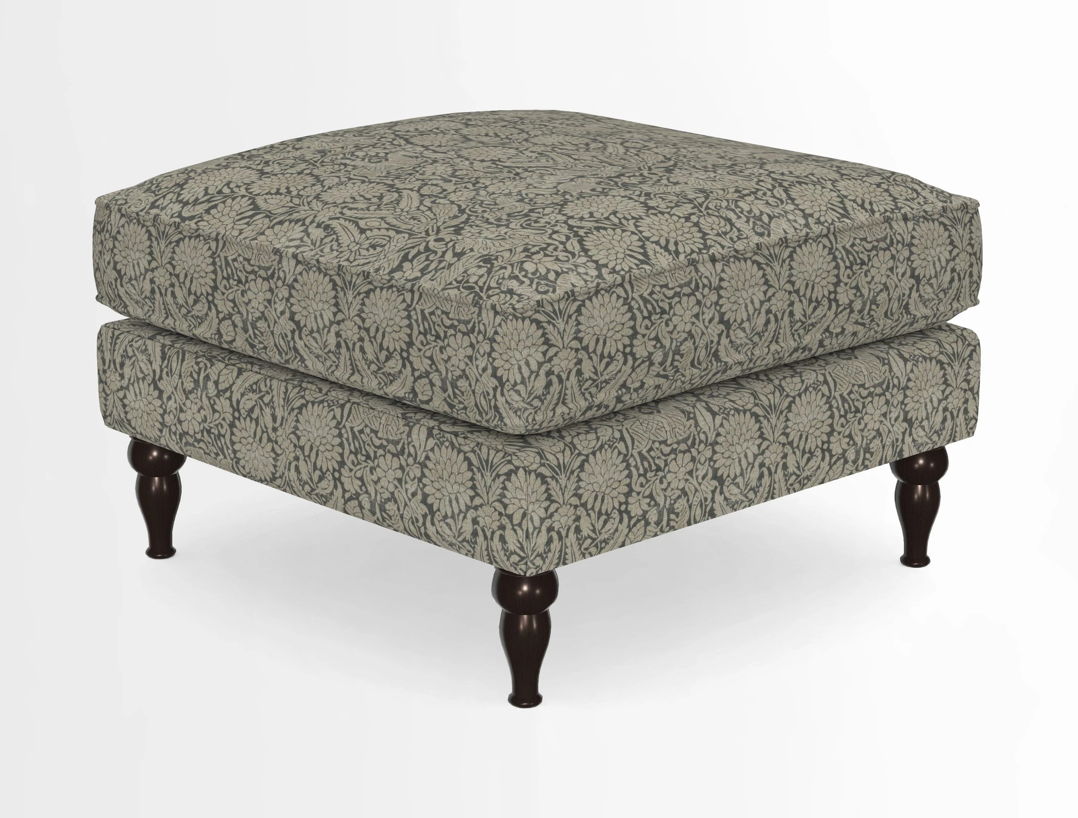 Cooksbridge Standard Footstool in Two Tone Plain Biscuit