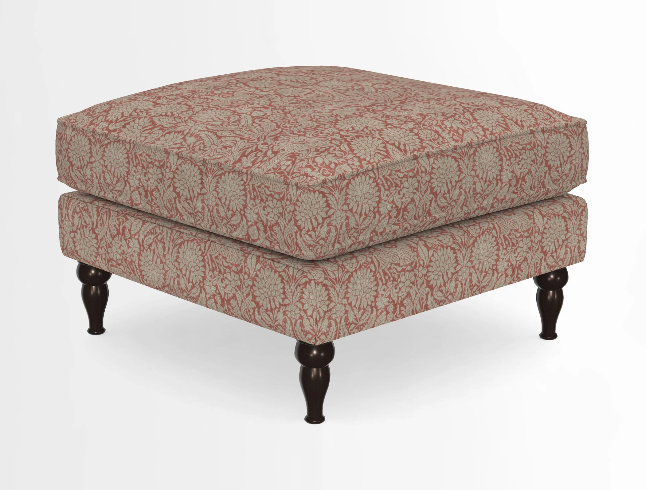 Cooksbridge Standard Footstool in Two Tone Plain Biscuit