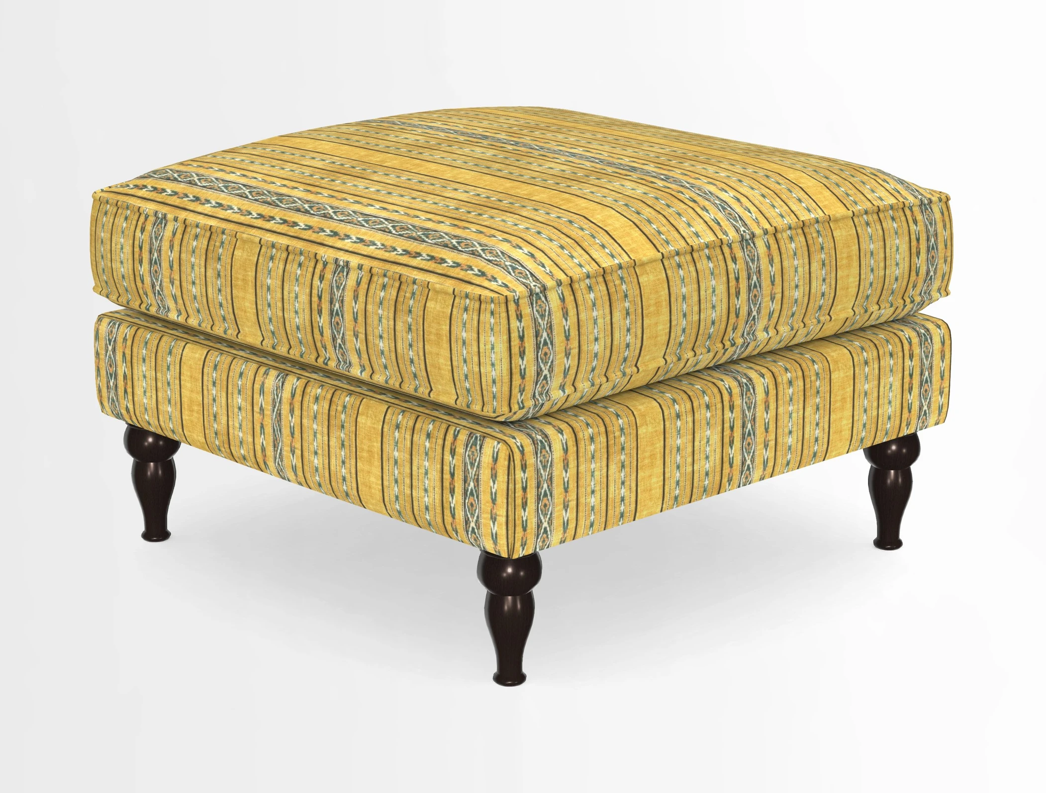 Cooksbridge Standard Footstool in Two Tone Plain Biscuit