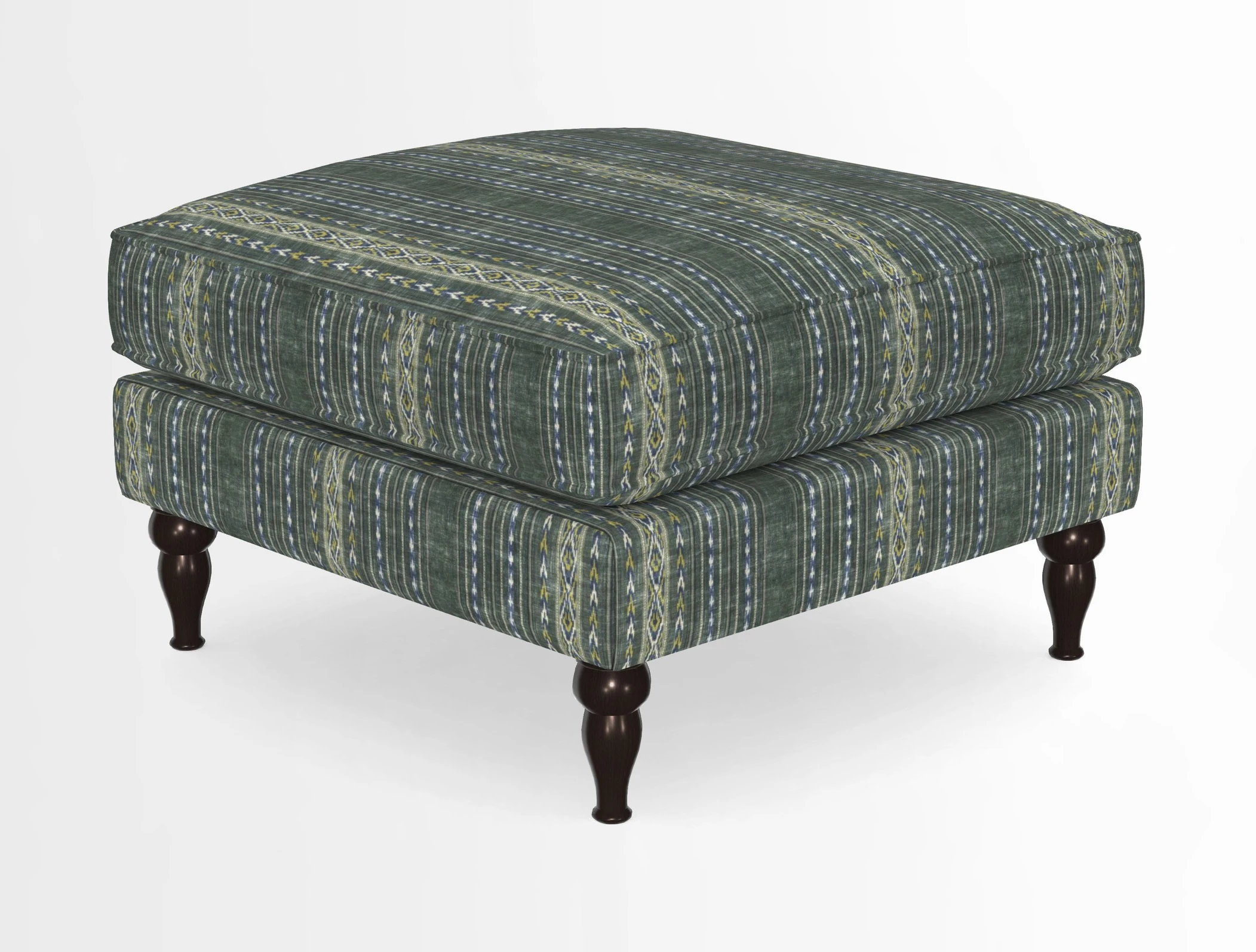 Cooksbridge Standard Footstool in Two Tone Plain Biscuit