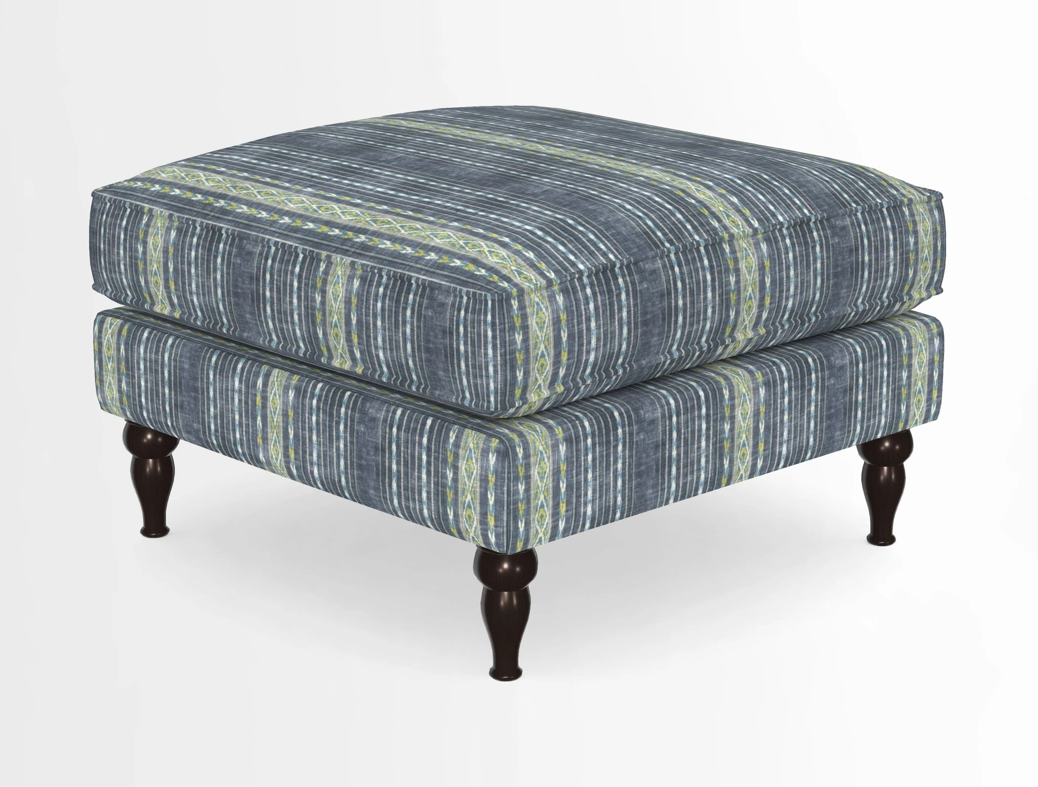 Cooksbridge Standard Footstool in Two Tone Plain Biscuit