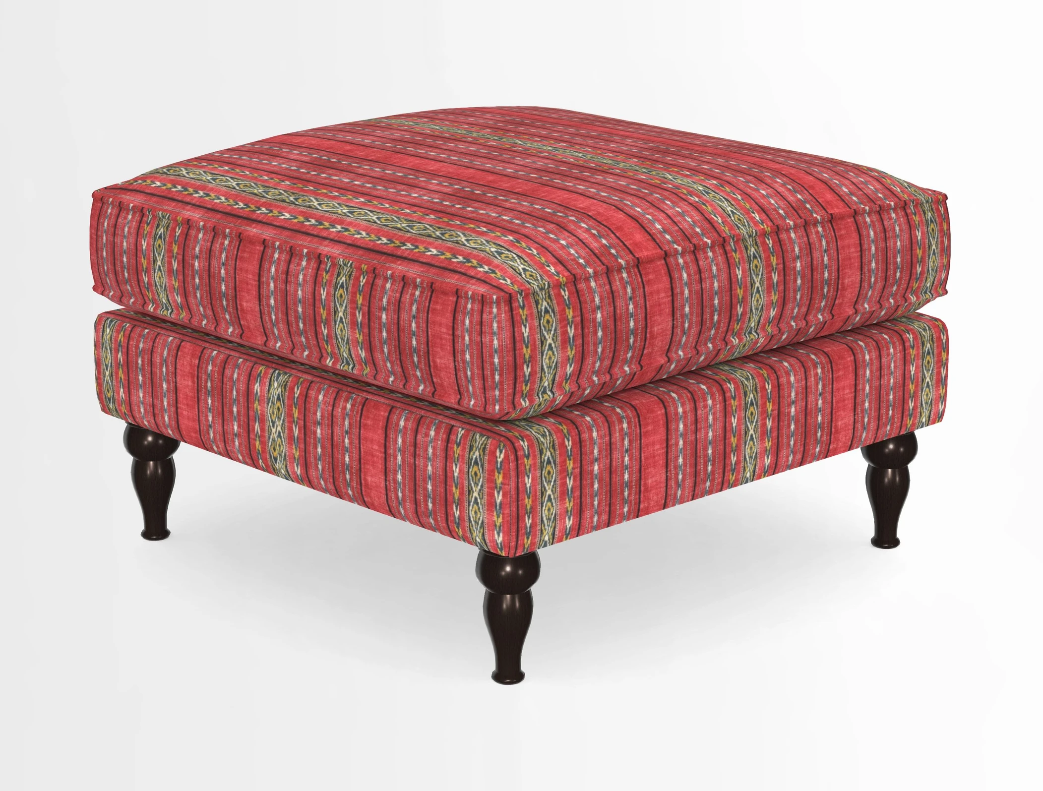 Cooksbridge Standard Footstool in Two Tone Plain Biscuit