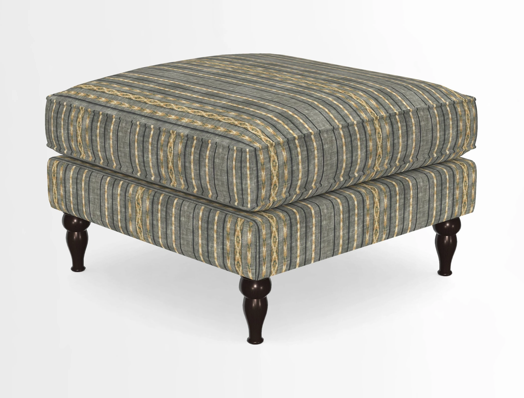 Cooksbridge Standard Footstool in Two Tone Plain Biscuit