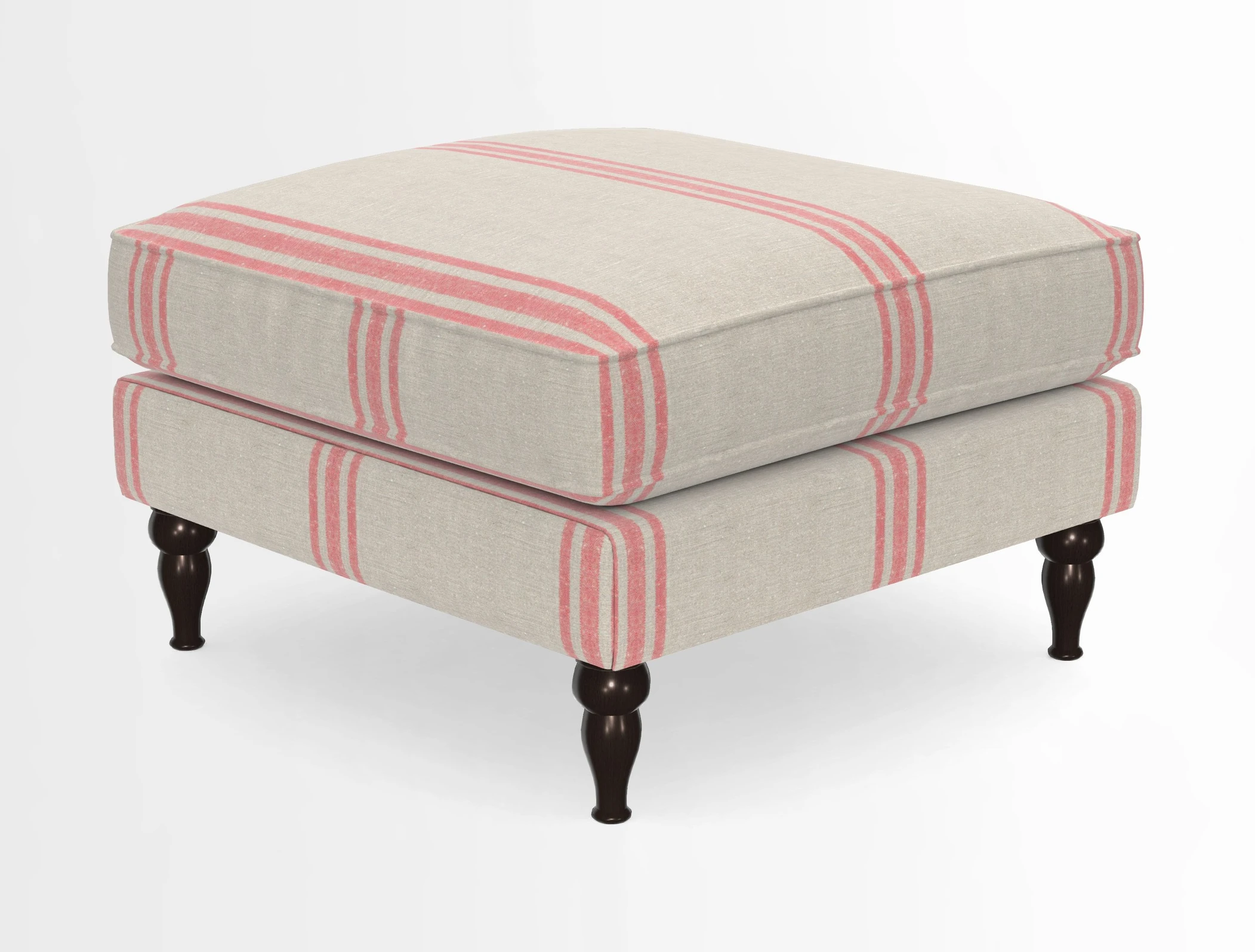 Cooksbridge Standard Footstool in Two Tone Plain Biscuit