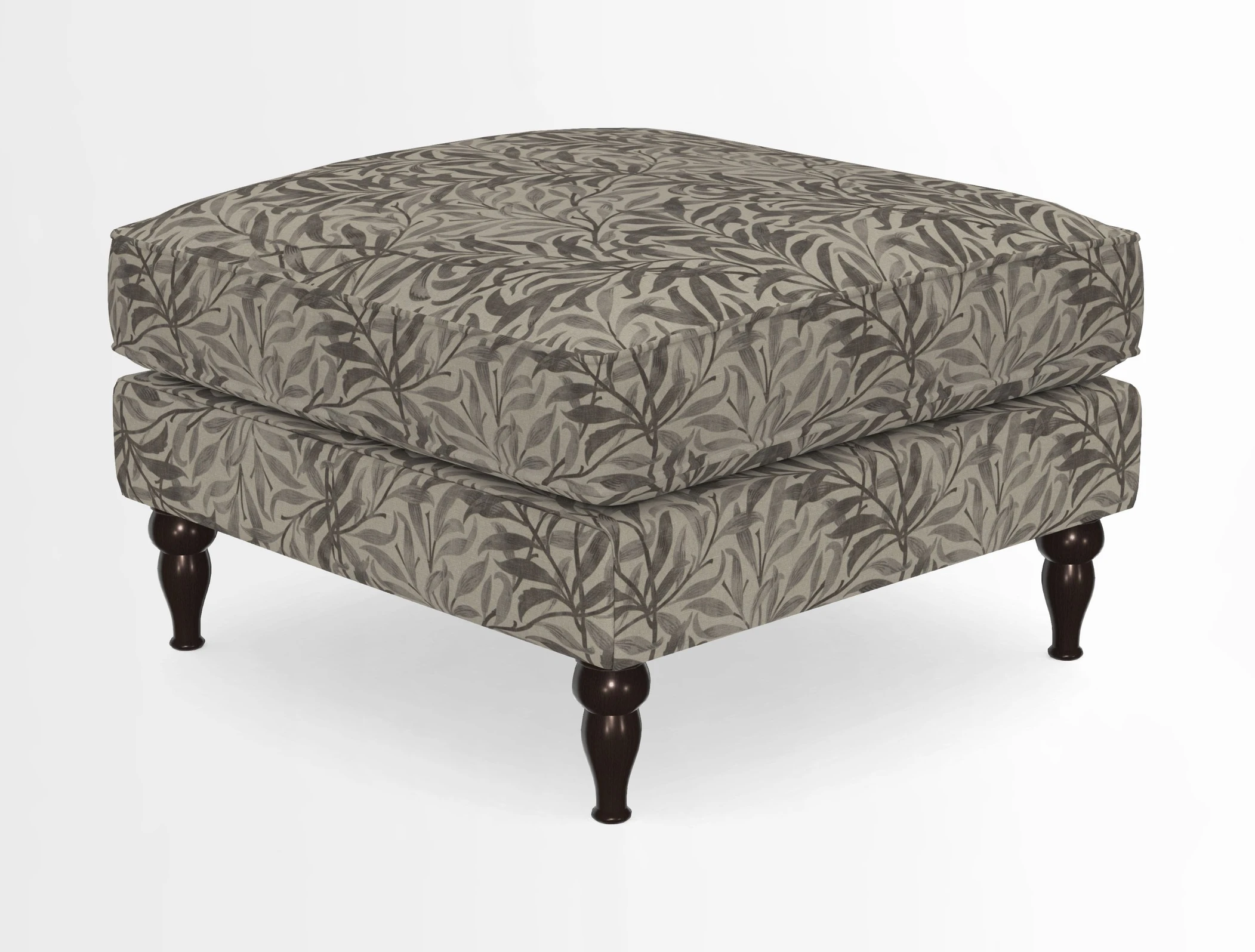 Cooksbridge Standard Footstool in Two Tone Plain Biscuit