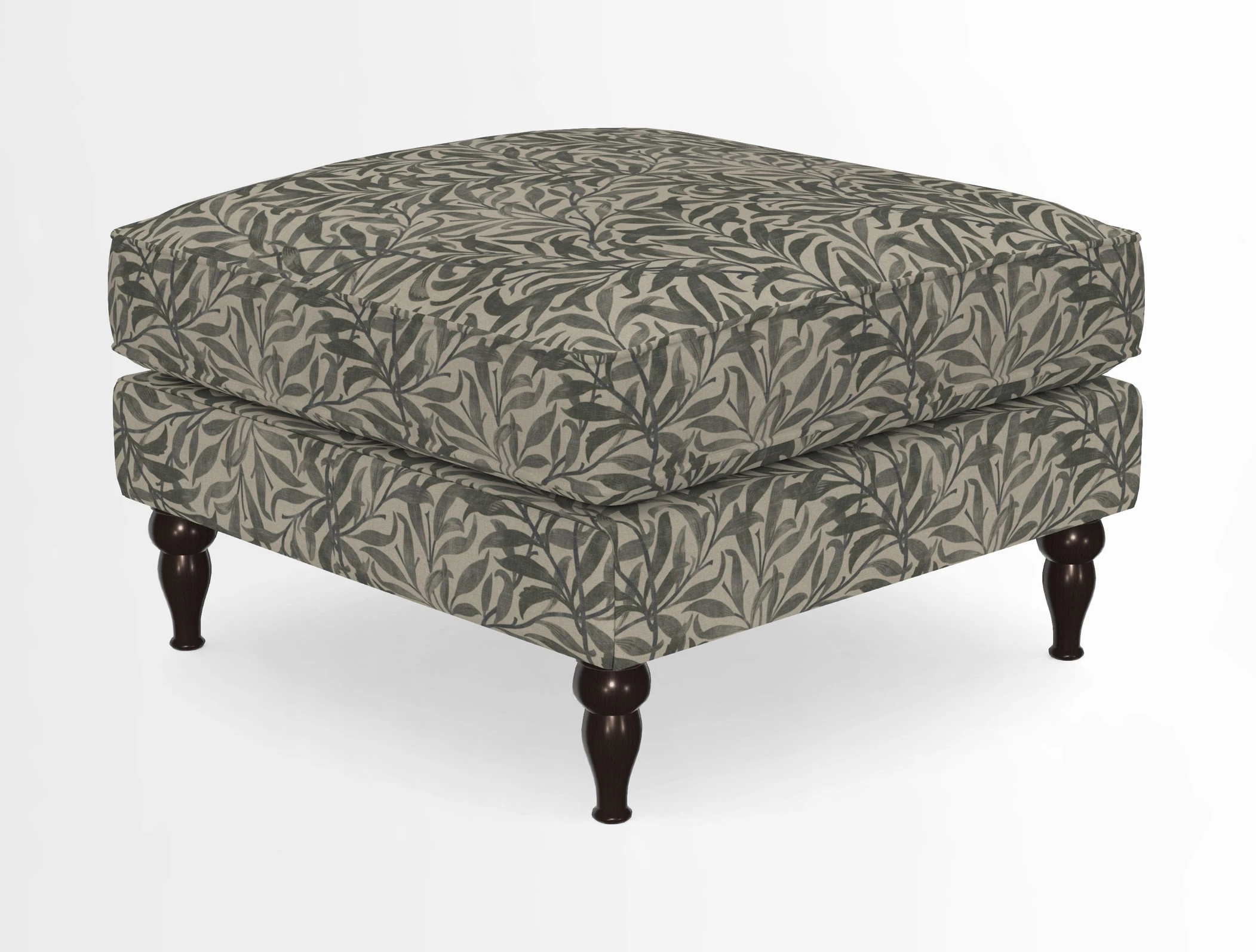 Cooksbridge Standard Footstool in Two Tone Plain Biscuit