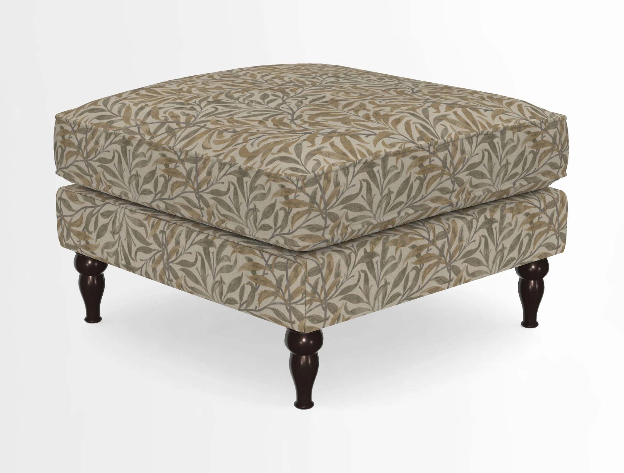 Cooksbridge Standard Footstool in Two Tone Plain Biscuit