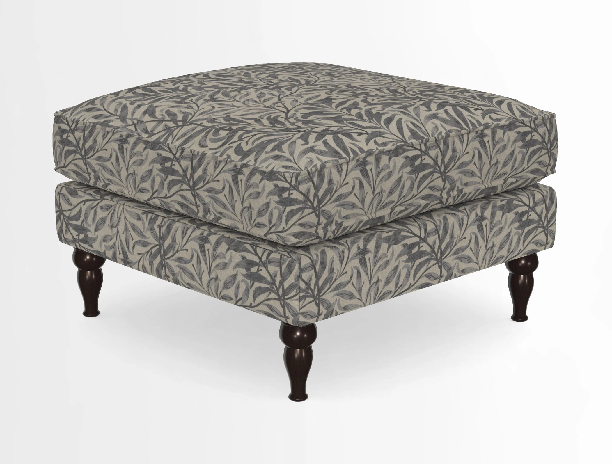 Cooksbridge Standard Footstool in Two Tone Plain Biscuit