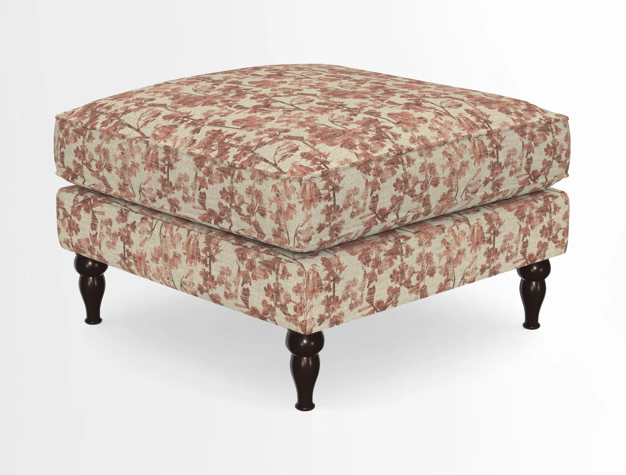 Cooksbridge Standard Footstool in Two Tone Plain Biscuit
