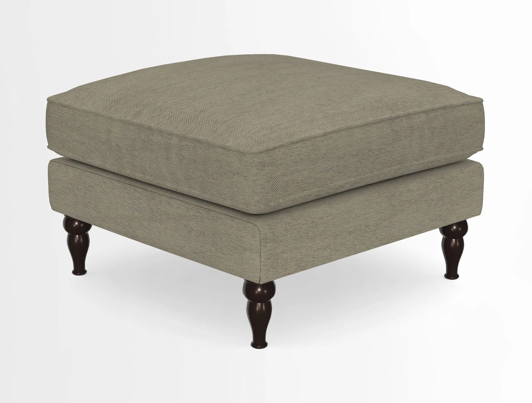 Cooksbridge Standard Footstool in Two Tone Plain Biscuit
