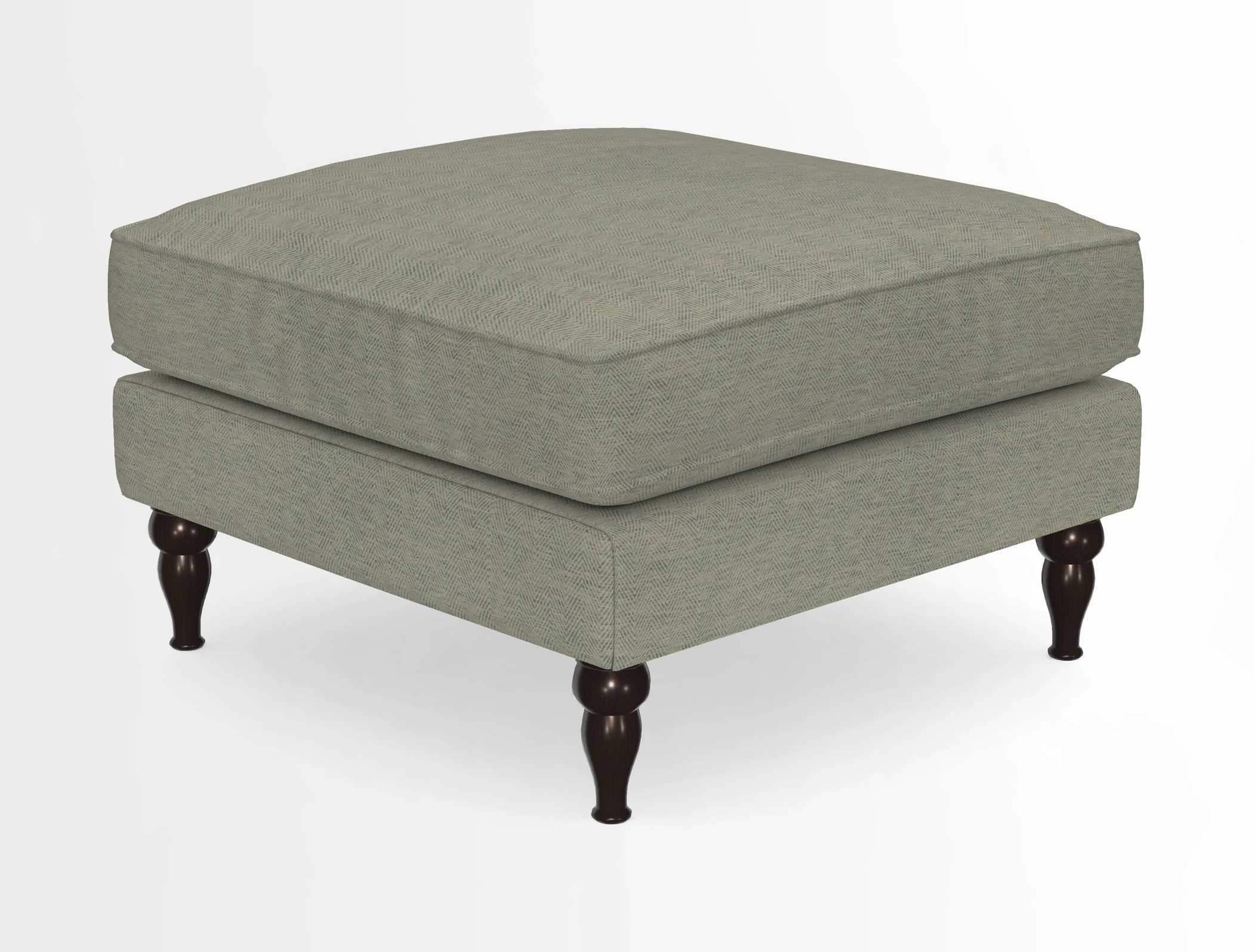 Cooksbridge Standard Footstool in Two Tone Plain Biscuit