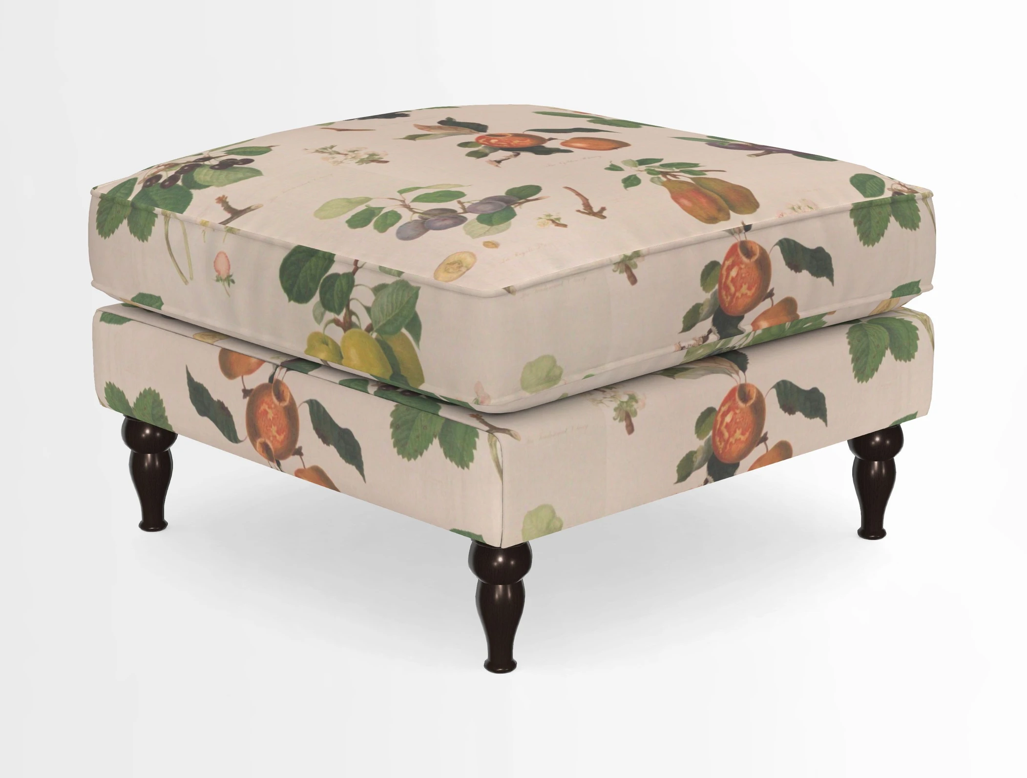 Cooksbridge Standard Footstool in Two Tone Plain Biscuit