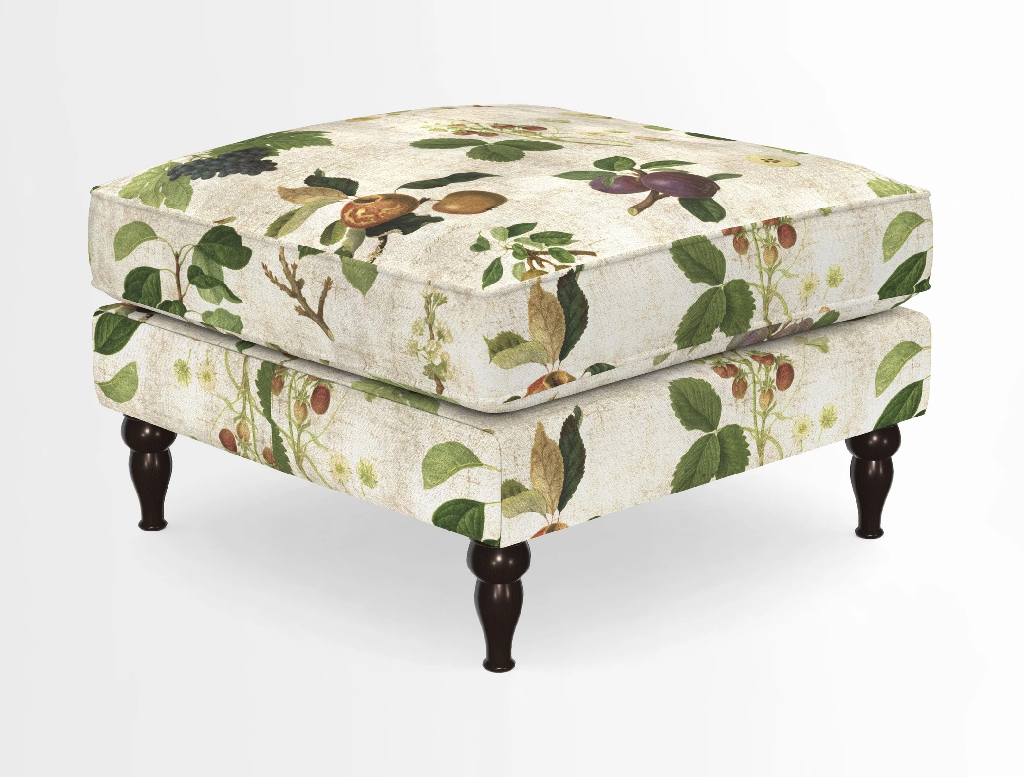 Cooksbridge Standard Footstool in Two Tone Plain Biscuit