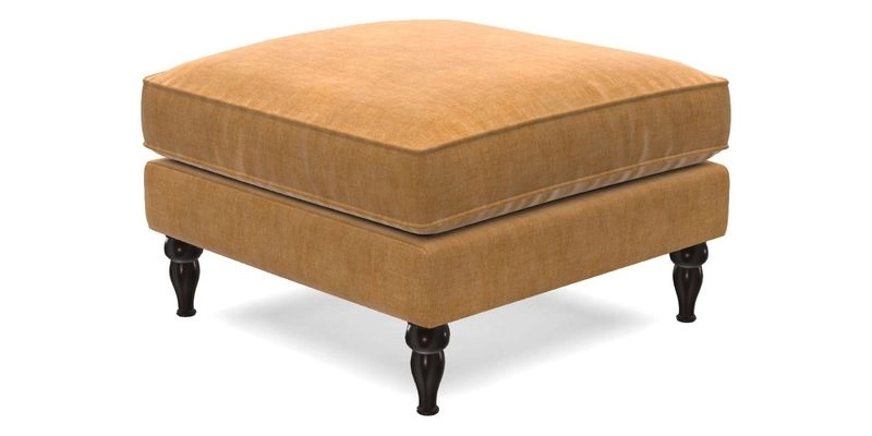 Cooksbridge Standard Footstool in Two Tone Plain Biscuit