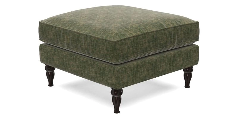 Cooksbridge Standard Footstool in Two Tone Plain Biscuit