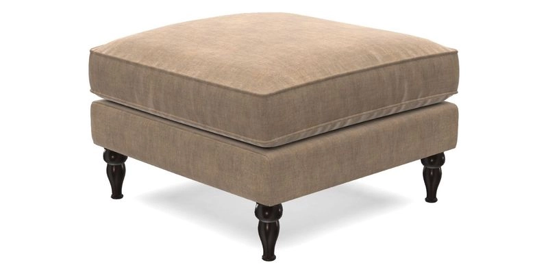 Cooksbridge Standard Footstool in Two Tone Plain Biscuit