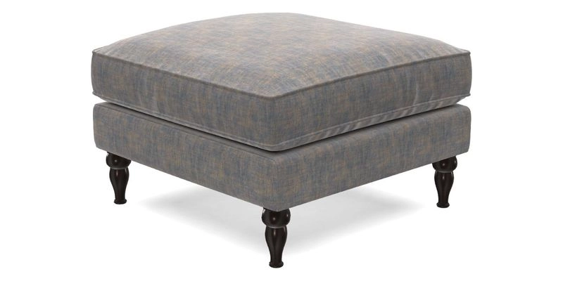 Cooksbridge Standard Footstool in Two Tone Plain Biscuit