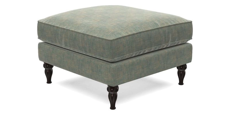 Cooksbridge Standard Footstool in Two Tone Plain Biscuit