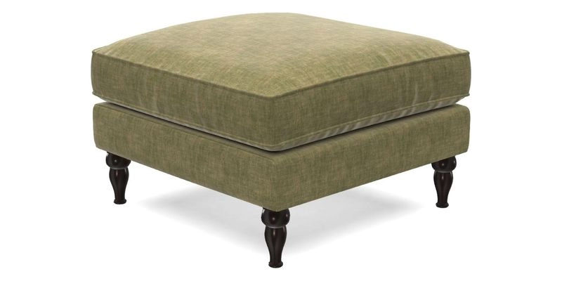 Cooksbridge Standard Footstool in Two Tone Plain Biscuit
