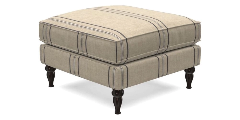 Cooksbridge Standard Footstool in Two Tone Plain Biscuit