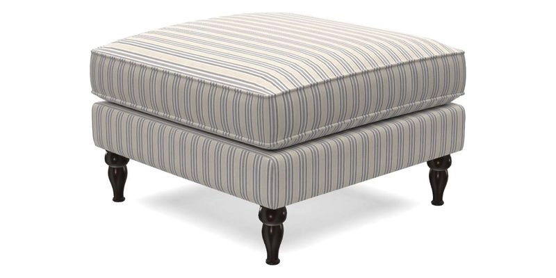 Cooksbridge Standard Footstool in Two Tone Plain Biscuit